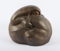 BAIER, Hans, "Zwei Figuren", Bronze, H