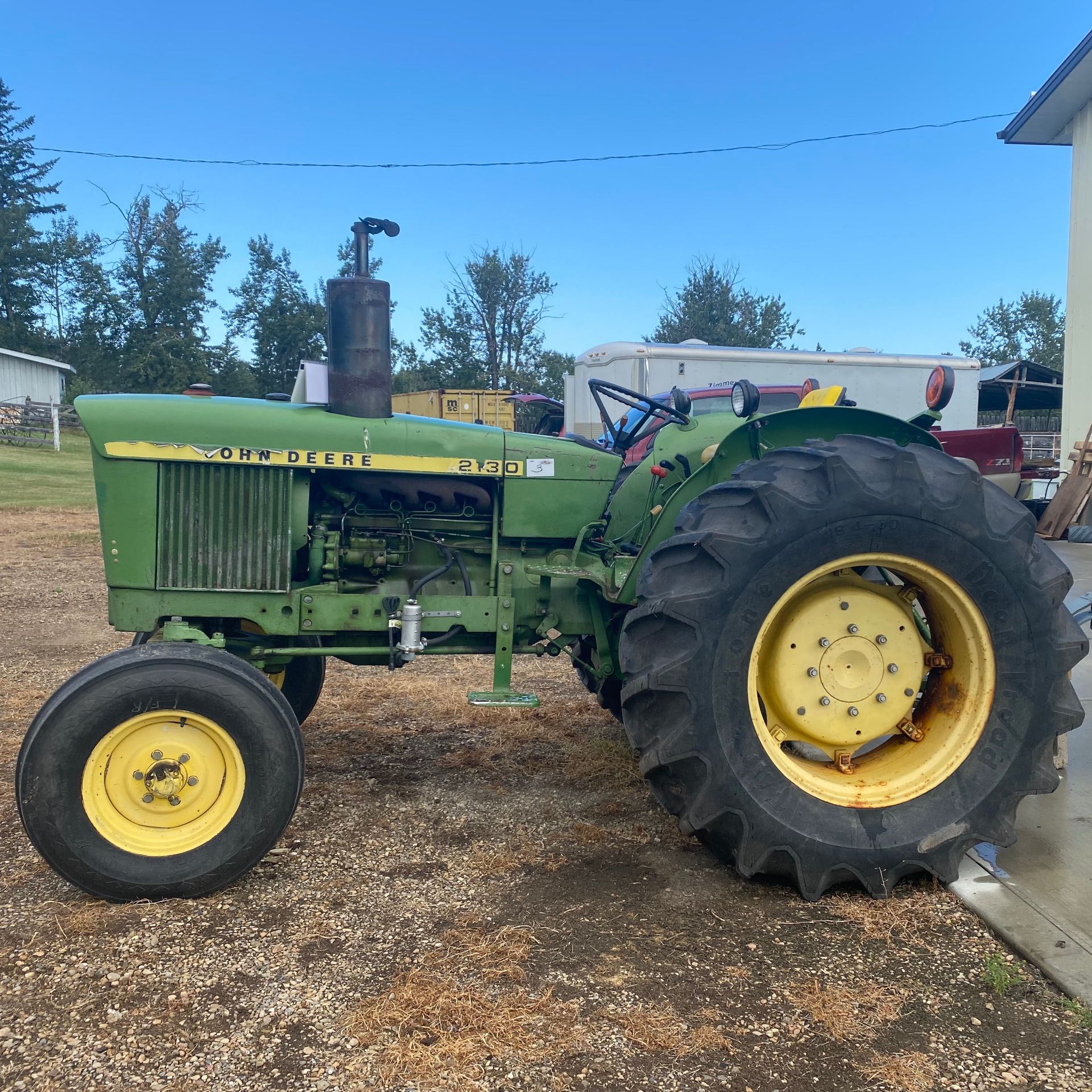 John Deere 2130 - 3497 hours, diesel, excellent rubber - Image 3 of 9