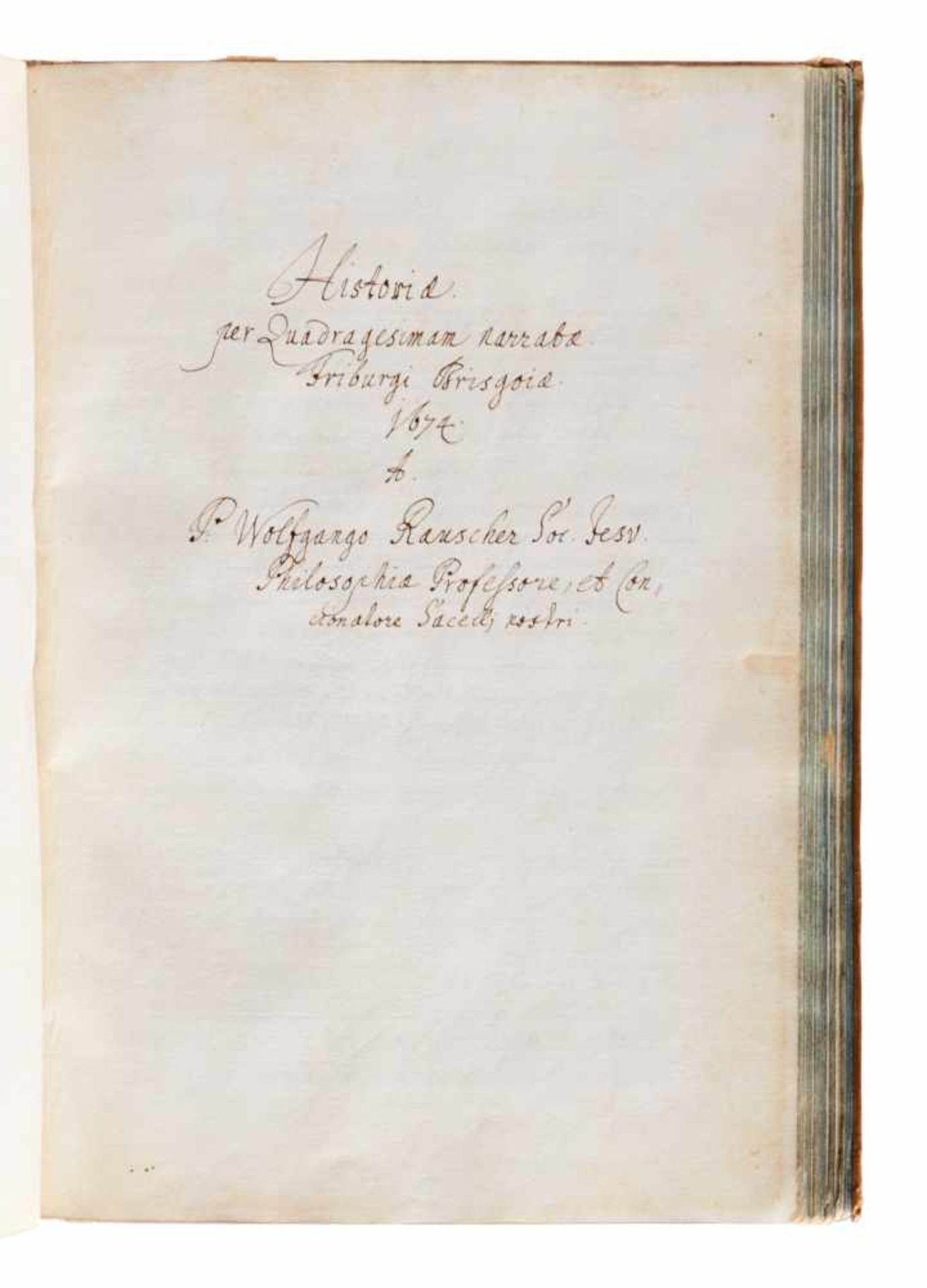 Rauscher - Sammlung von Predigten des Jesuiten Wolfgang Rauscher. - Bild 5 aus 6