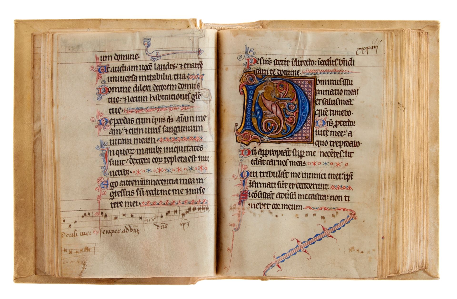 Psalter - Lateinische Handschrift auf Pergament. - Bild 16 aus 31