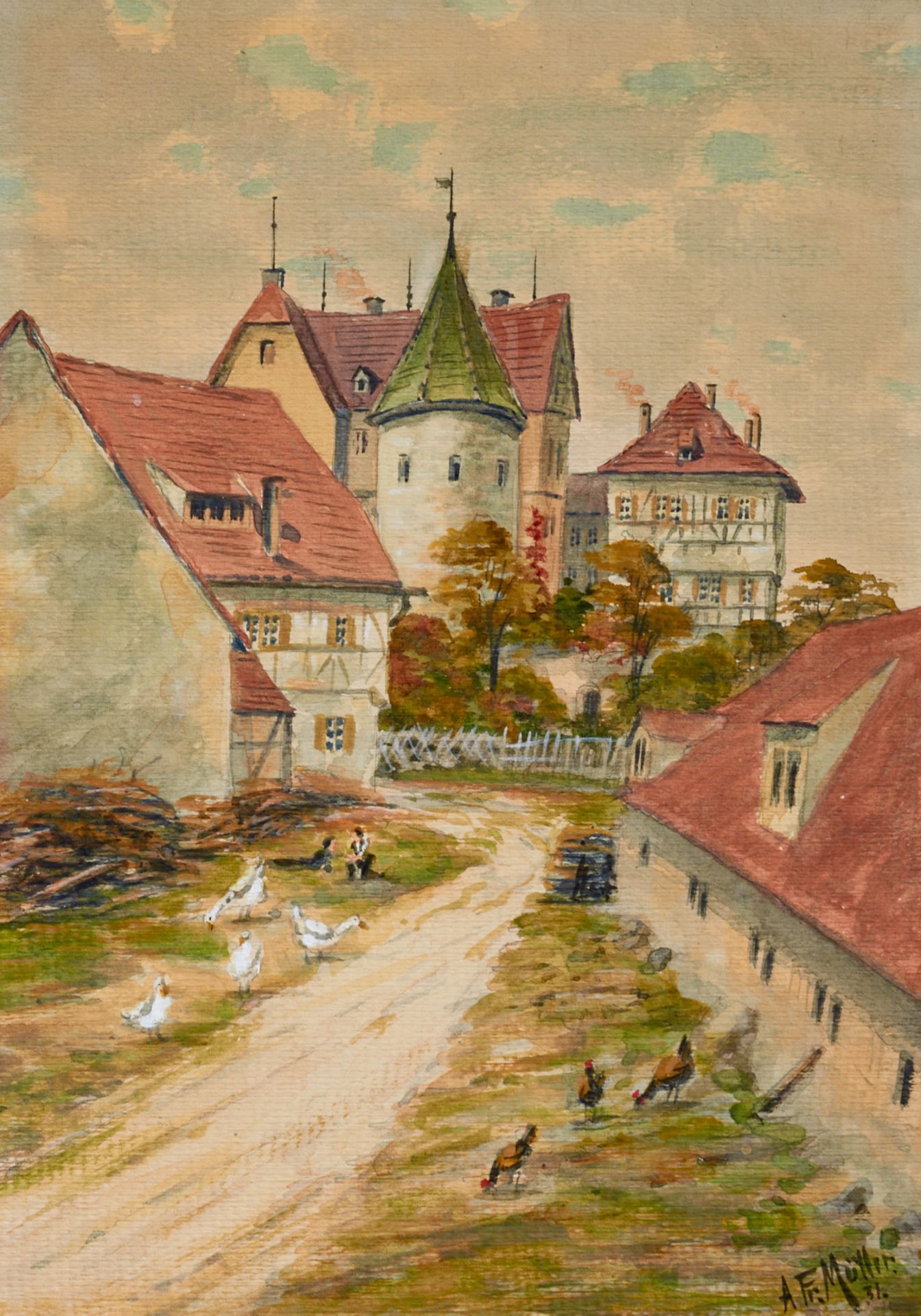 Burgen- und Stadtansichten -Sammlung -