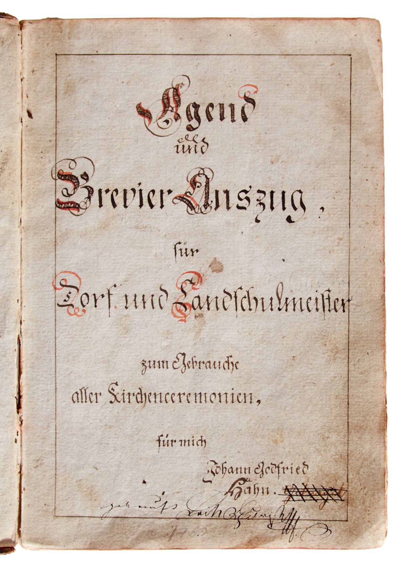 "Agend und Brevier Auszug für Dorfund Landschulmeister - Image 2 of 4