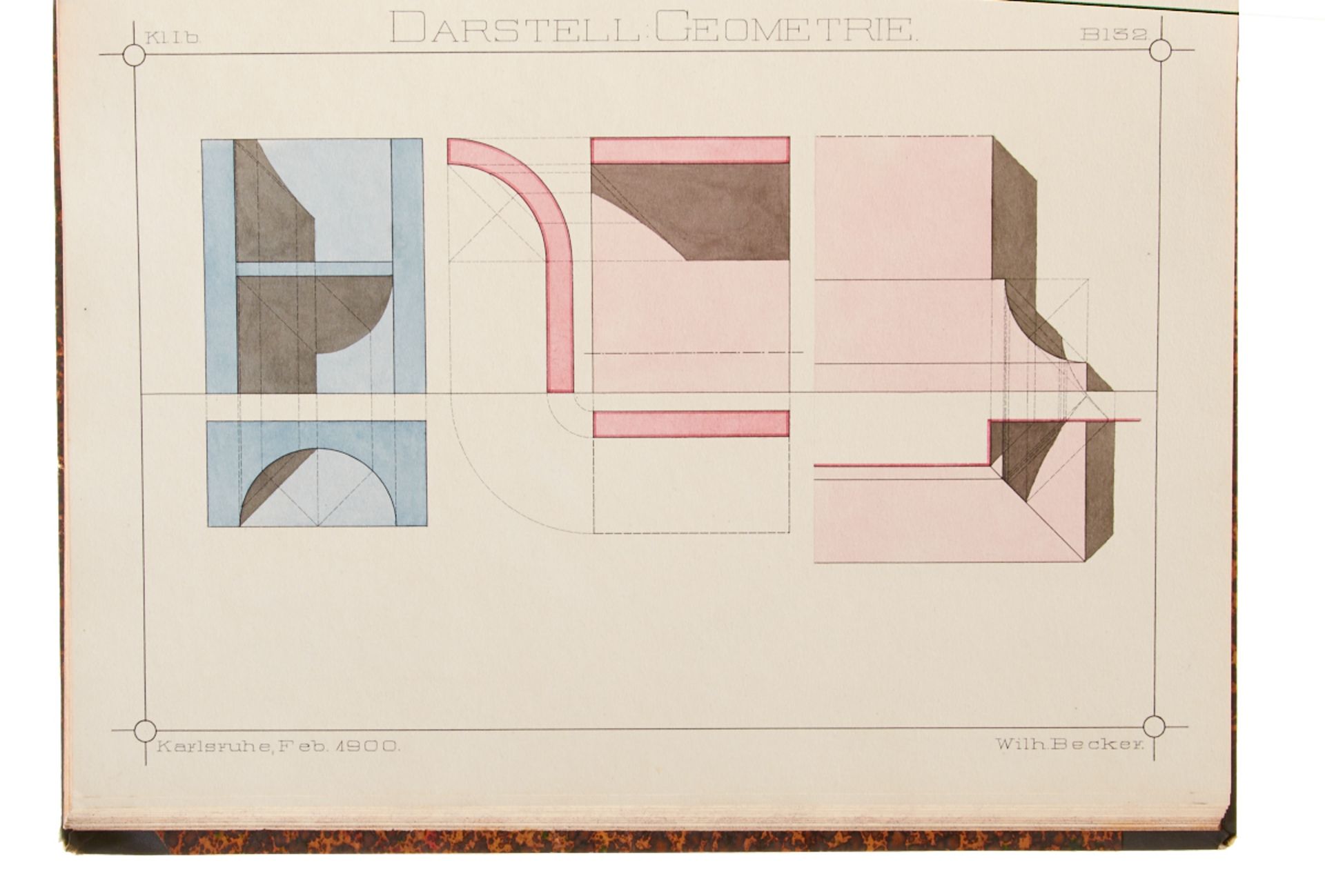 Kunstgewerbeschule Karlsruhe -74 tls. lavierte Federzeichnungen - Image 3 of 4