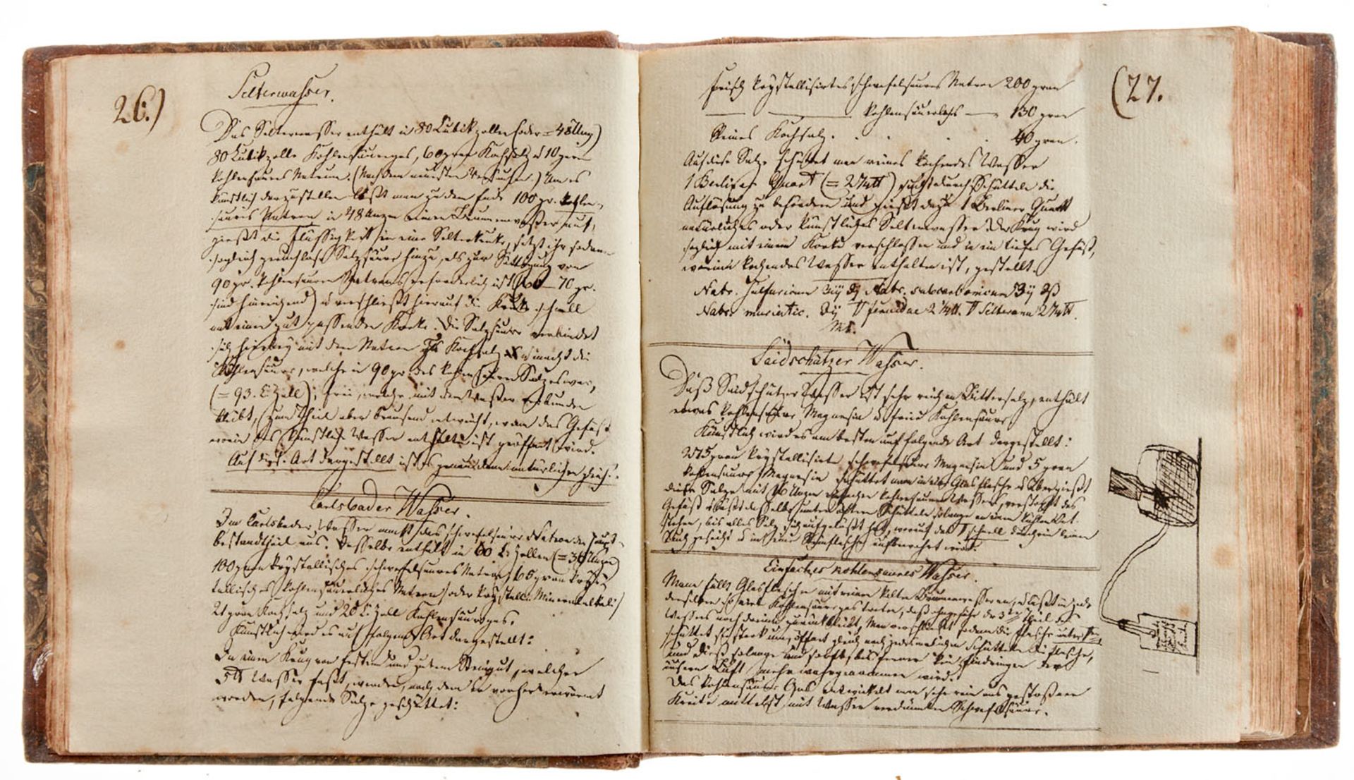 - Rezeptbuch eines Apothekers - Deutsche Handschrift auf Papier. - Image 4 of 6