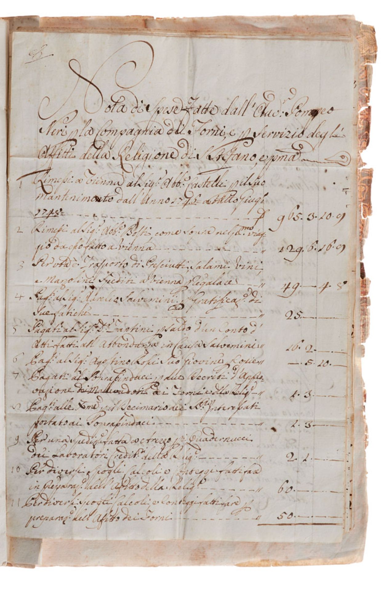 Toskana - Aktenfaszikel - Italienische Handschriften auf Papier. - Image 5 of 5
