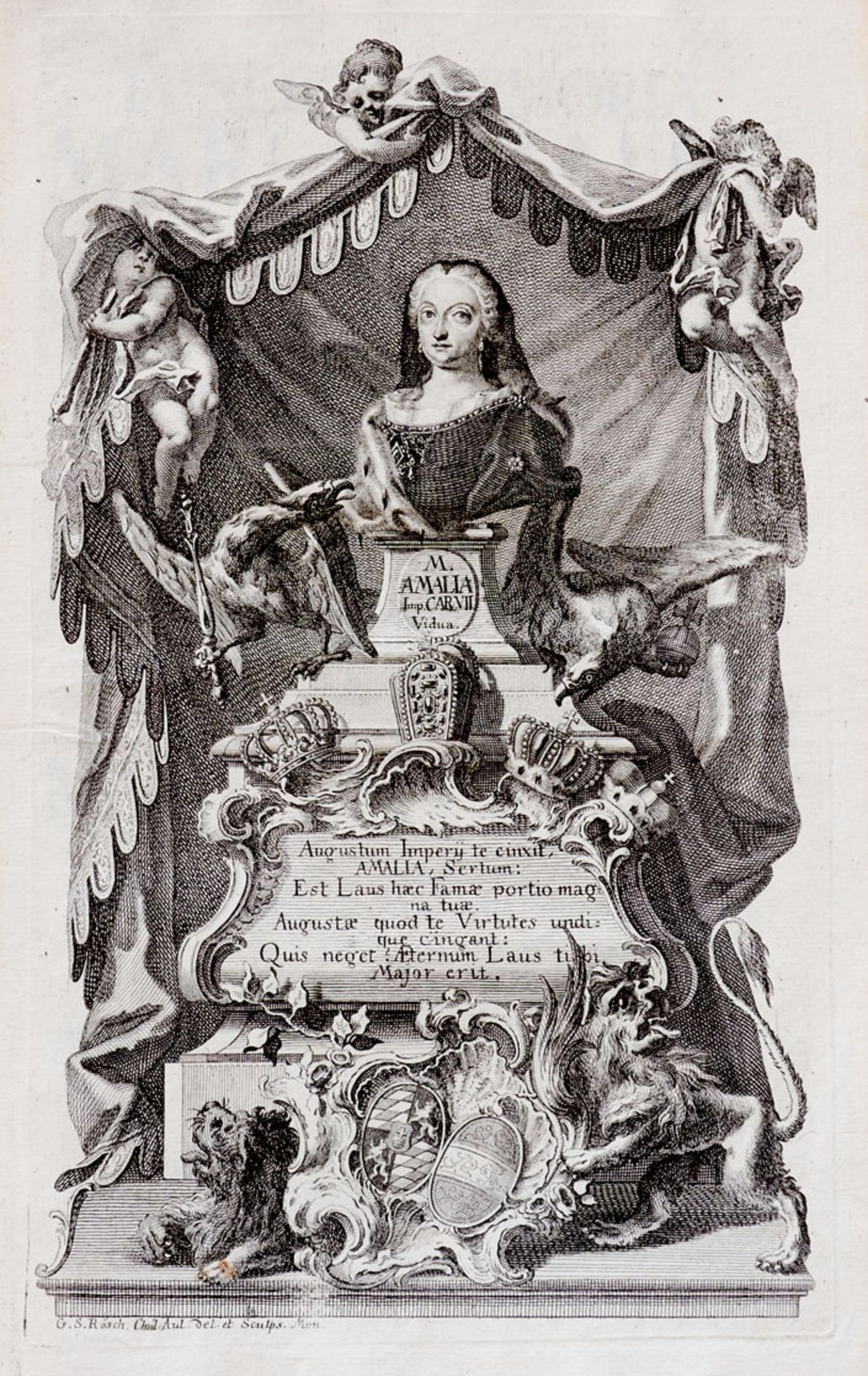 Bayern - Maria Amalia - (Köck, J. A.), Funebris memoria Mariae Amaliae D(ei) G(ratia) - Image 2 of 4