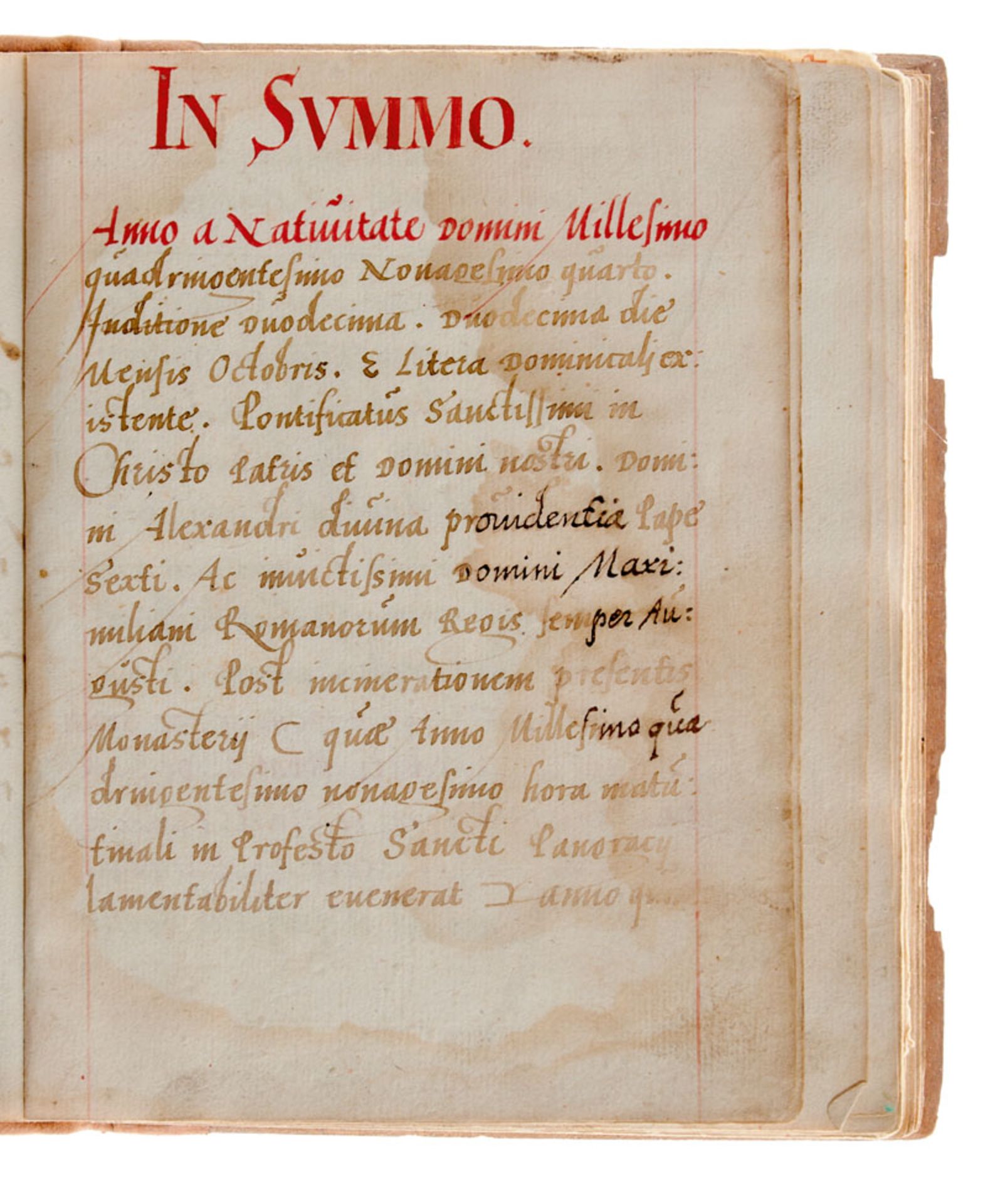 Benediktbeuern - "Dedicationes omnium altarium ecclesiae". Nicht dat. - Image 4 of 5