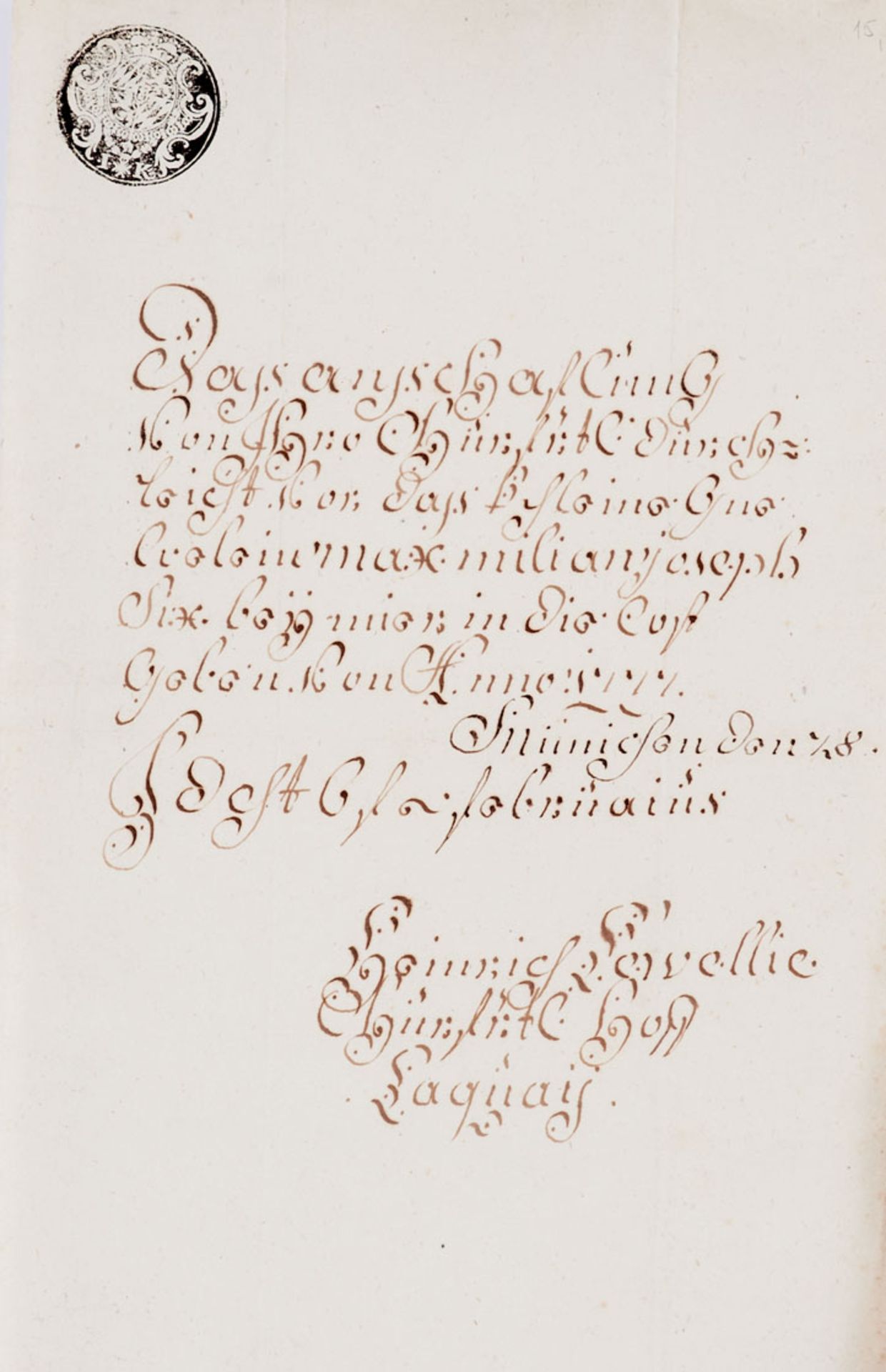 Bayern - Sammlung von zus. ca. 40 hs. Schriftstücken, meist Akten, - Image 3 of 10