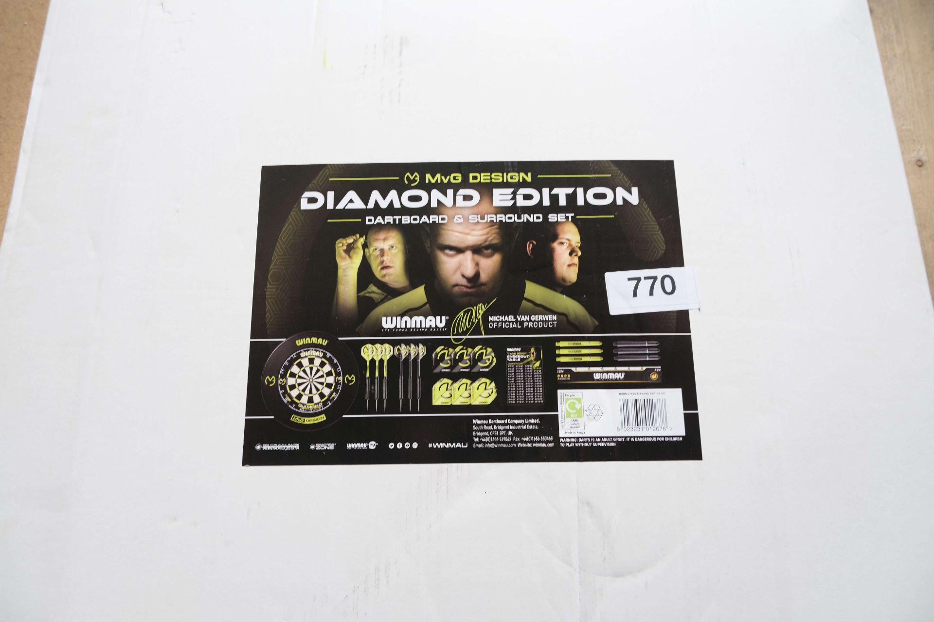 Michael Van Gerwen DartBoard and Surround Set RRP 63