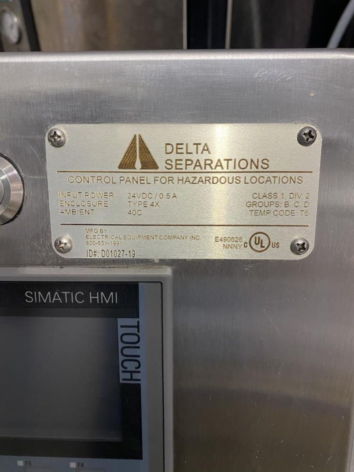 Used- Delta Separations CUP 30 Extraction System. Model CUP 30. Price Lowered. - Image 9 of 9