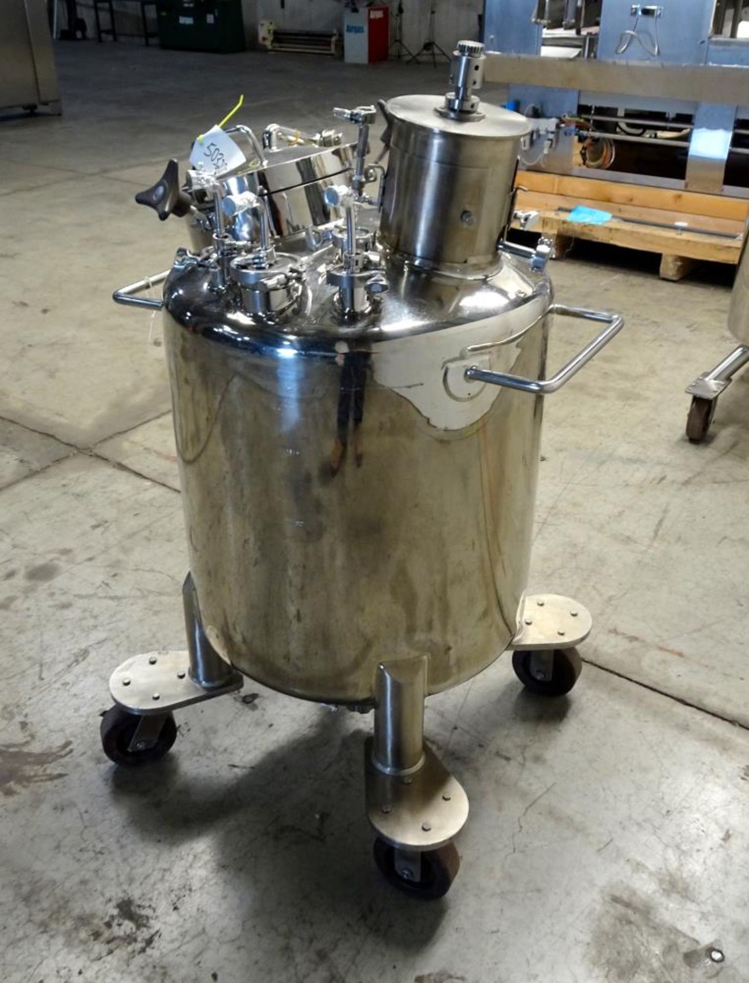 LOT OF (3) Used- Lee Industries Pressure Mix Tank, 200 Liter, Model 200 LDBT, 316L Stainless Steel - Image 12 of 30