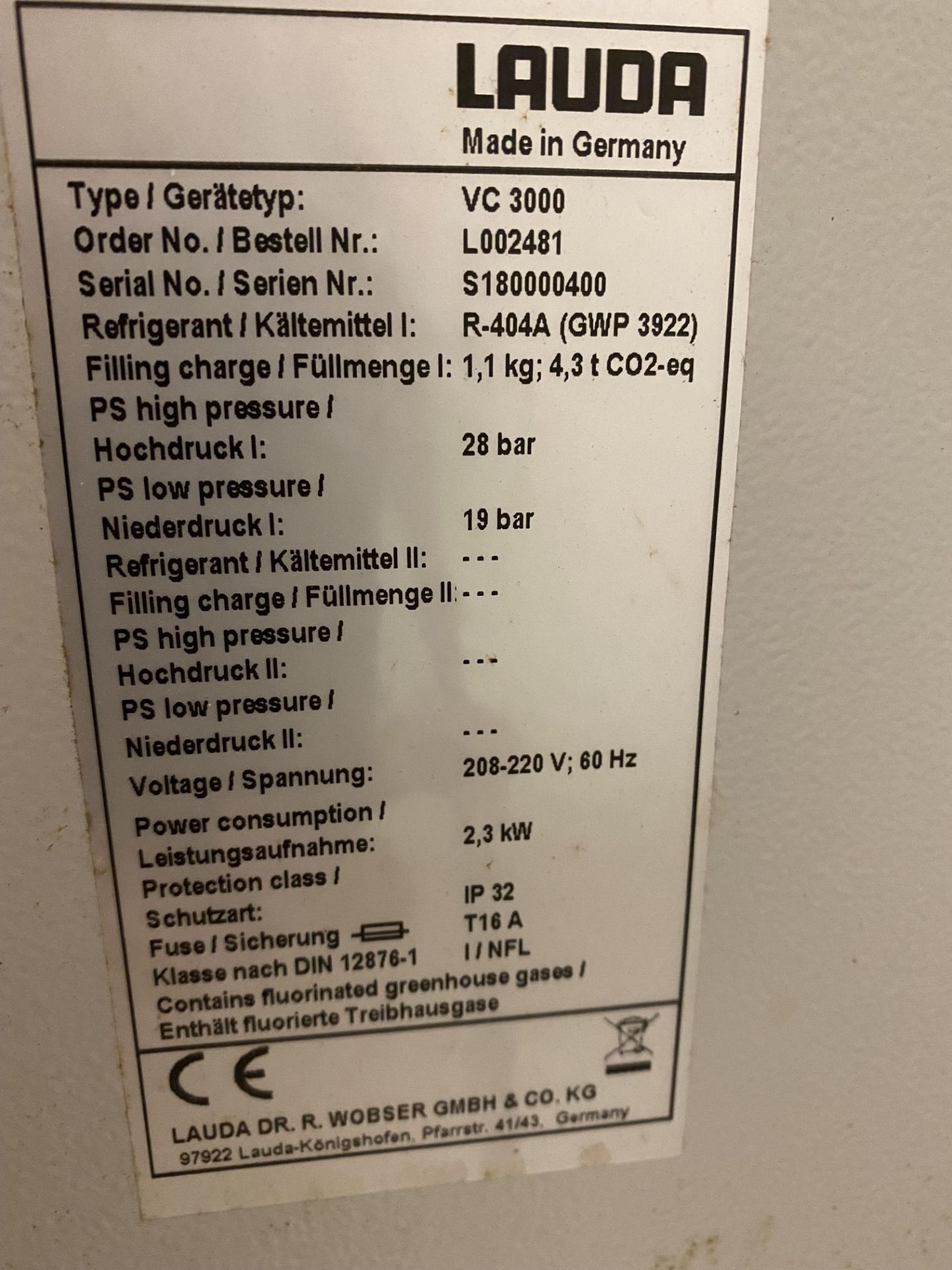 Used- Heidolph HBX 20L Industrial Rotary Evaporator. Model HeiVap Industrial w/ Lauda Chiller - Image 9 of 9