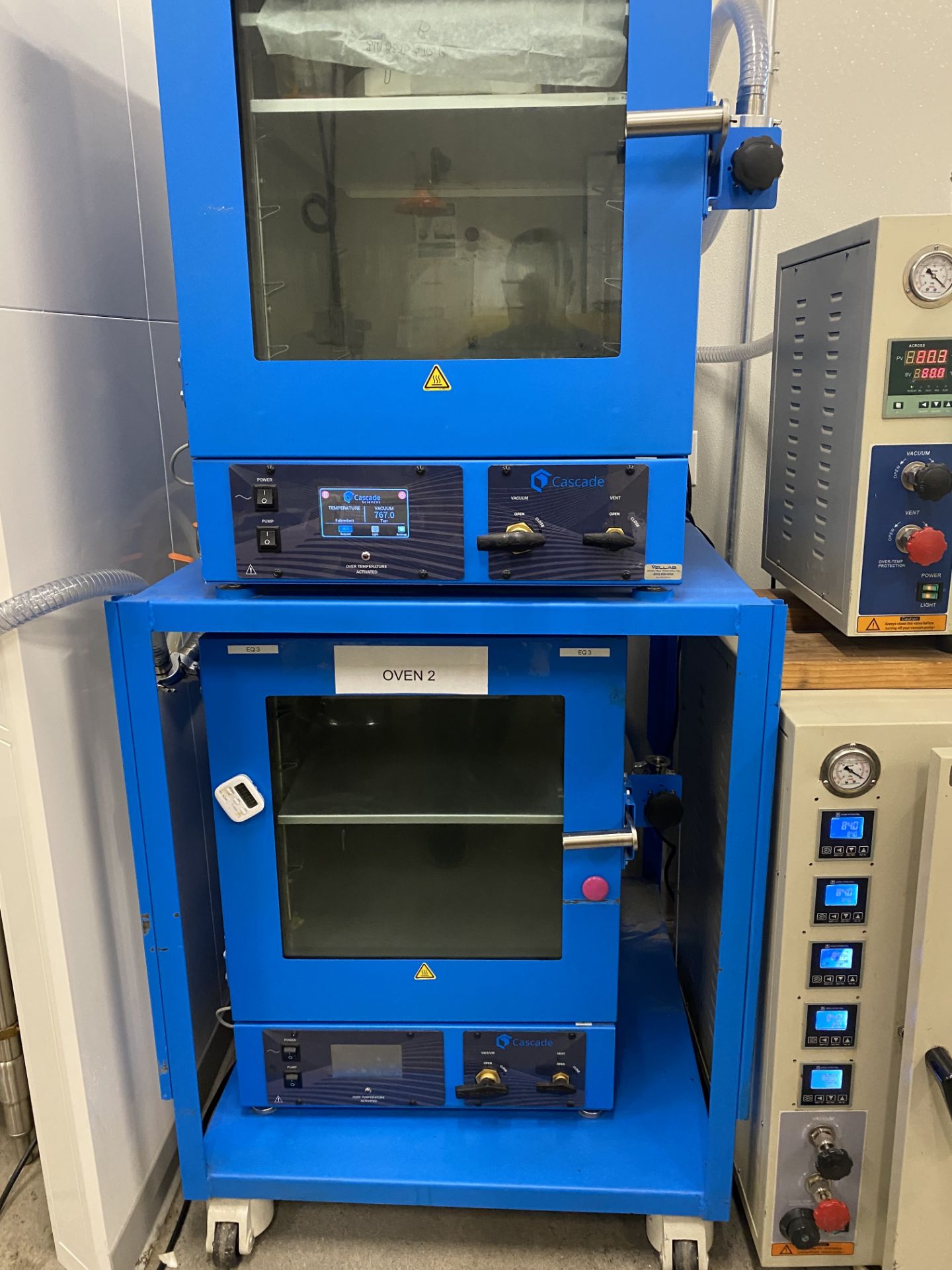 Used- Cascade Sciences Double Up Vacuum Oven Package. Includes (2) Model CVO-5 Vacuum Ovens.