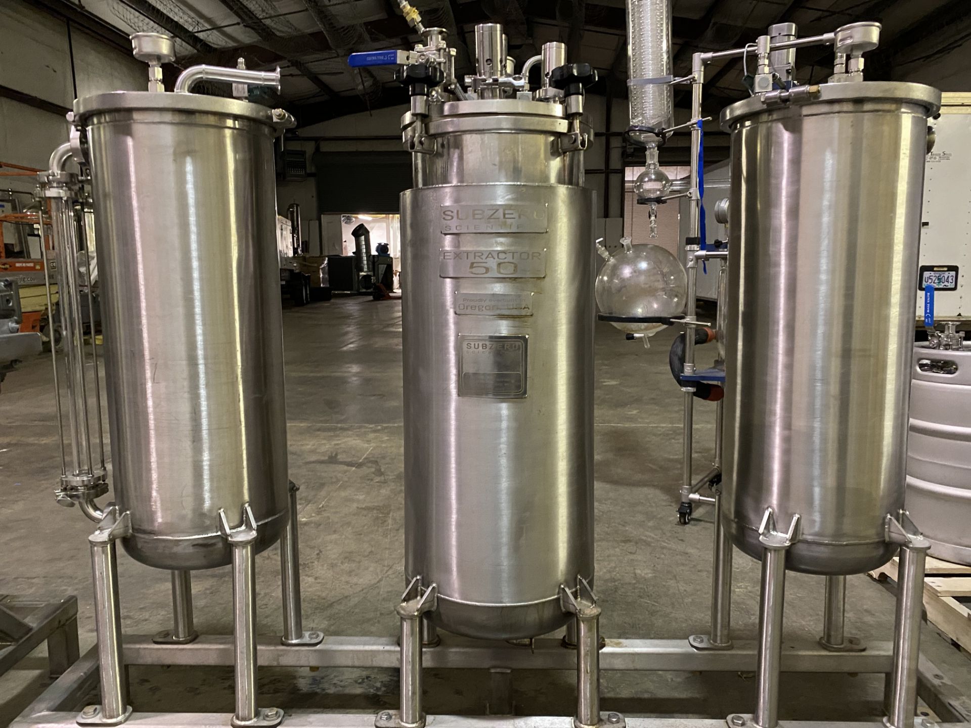 Used Sub-Zero Scientific 50L Ethanol Extraction System. Including FFE and Centrifuge.