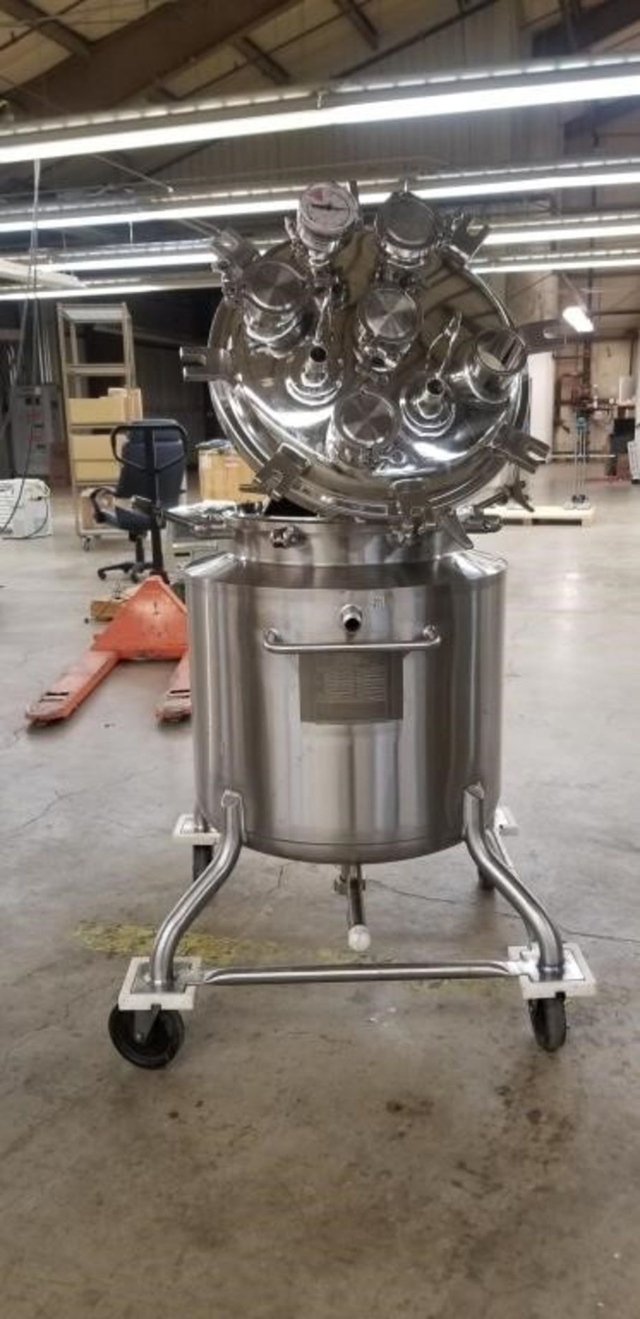 Used Precision Stainless 316 Stainless Steel 113 Liter Jacketed Reactor Vessel.\ - Image 4 of 7