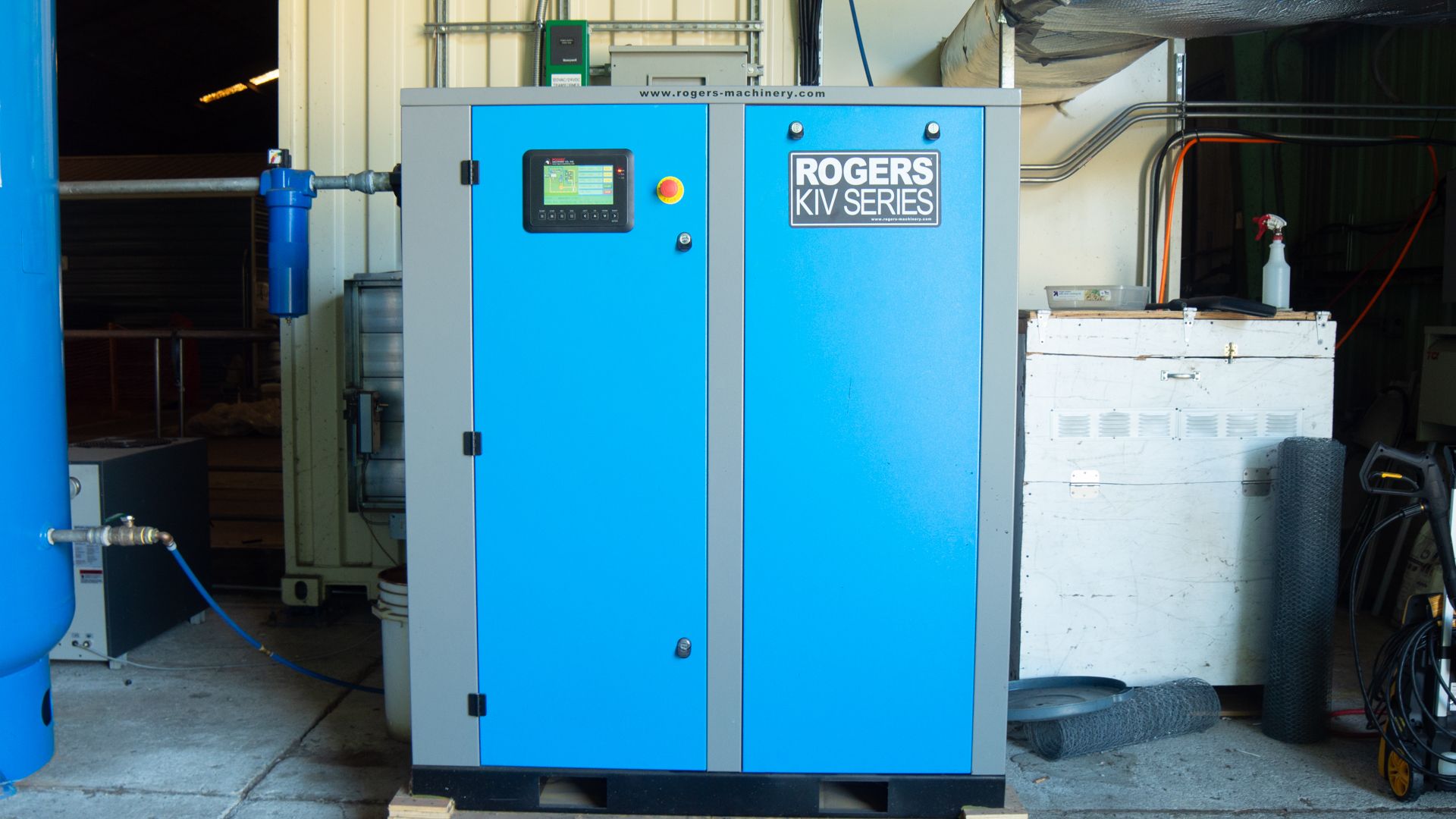 Used Roger Machinery Air Compressor. Model KIV-50-150. Serial RMC-KIV-50-150. - Image 2 of 13