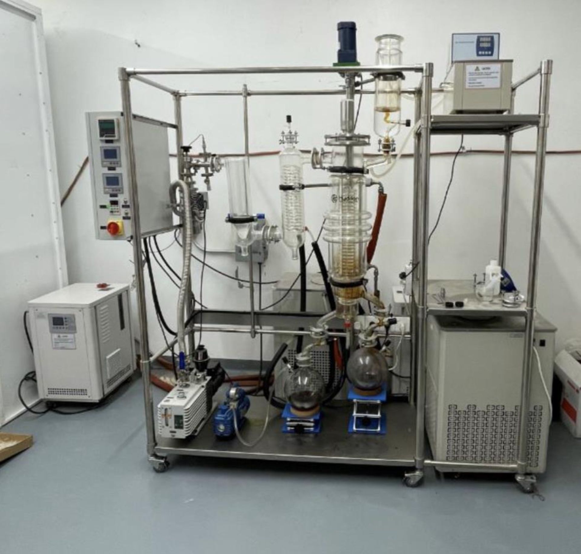 Used Hydron Scientific Wiped Film Molecular Distillation System. Model HMD-150B