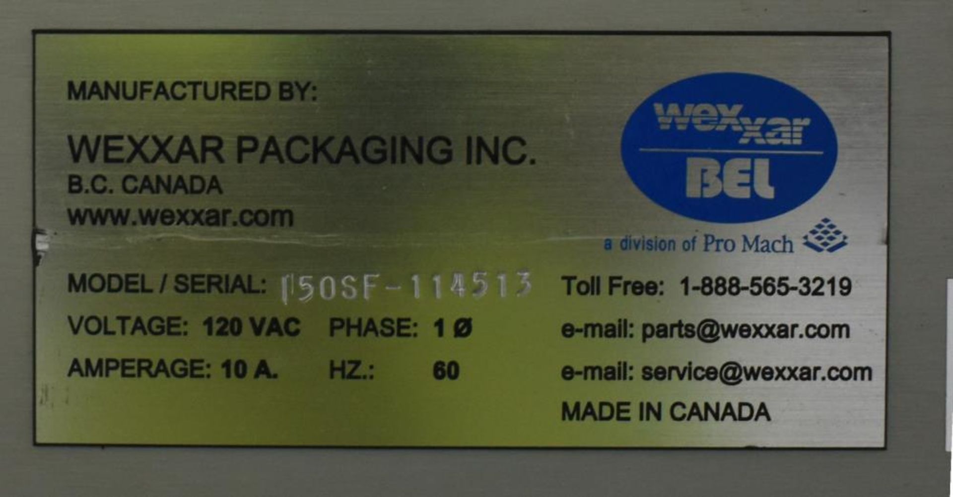 Used- Belcor 150 Top and Bottom Case Tape Sealer, Model BEL 150SF. - Image 11 of 11