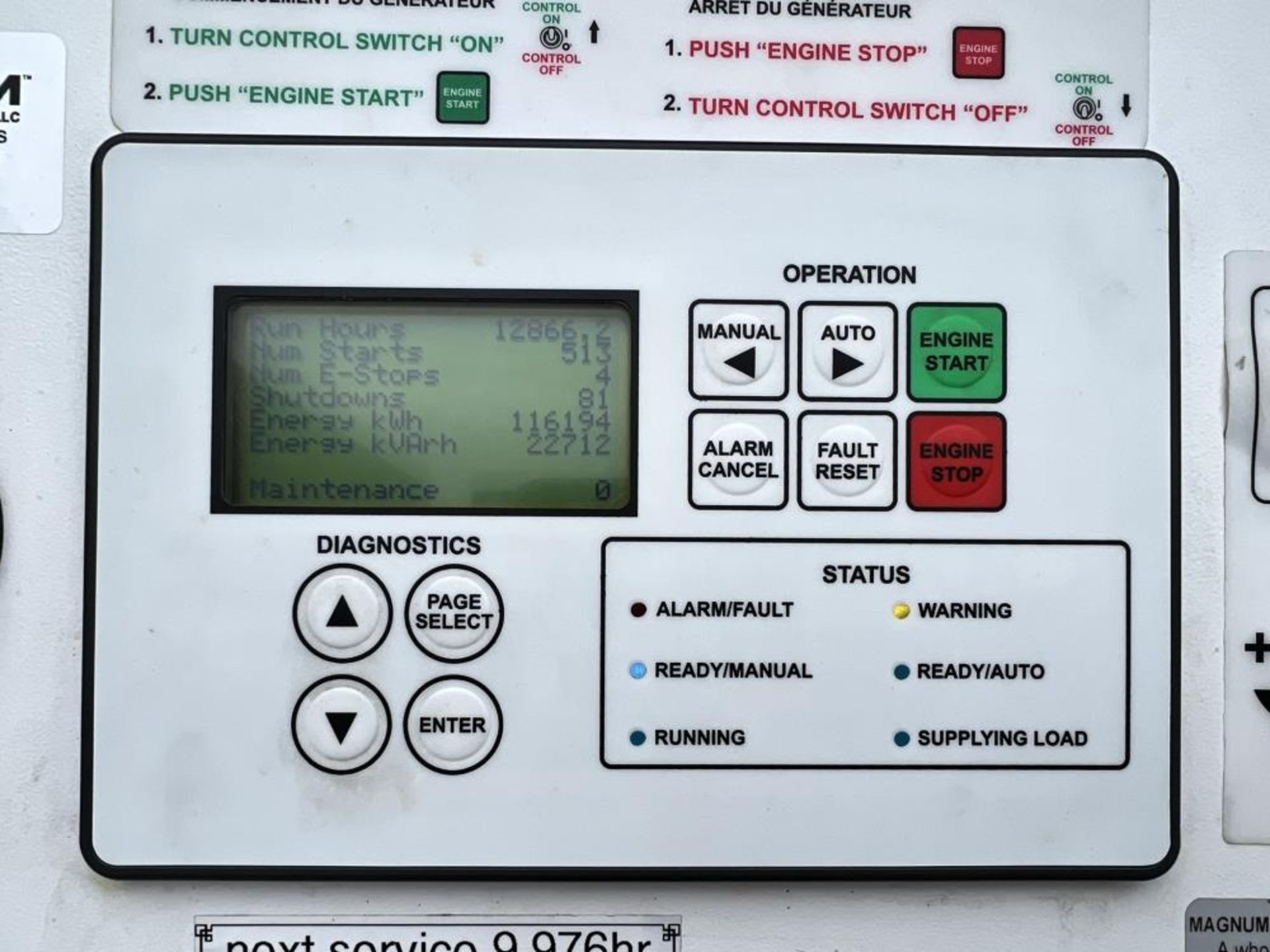 Used- Magnum 204 kW Standby (186 kW prime) Rental Grade Portable Diesel Generator Set, Model MMG235 - Image 7 of 11