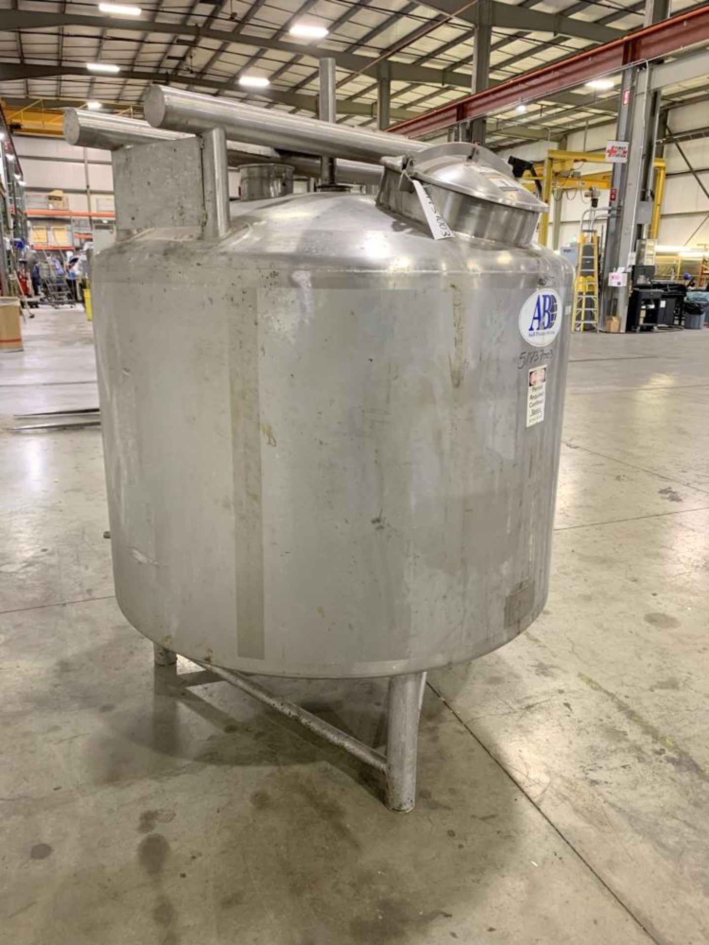 Used- A&B Process Systems Processor Kettle. Approximate 400 Gallon, 304 Stainless Steel, Vertical. - Image 4 of 11