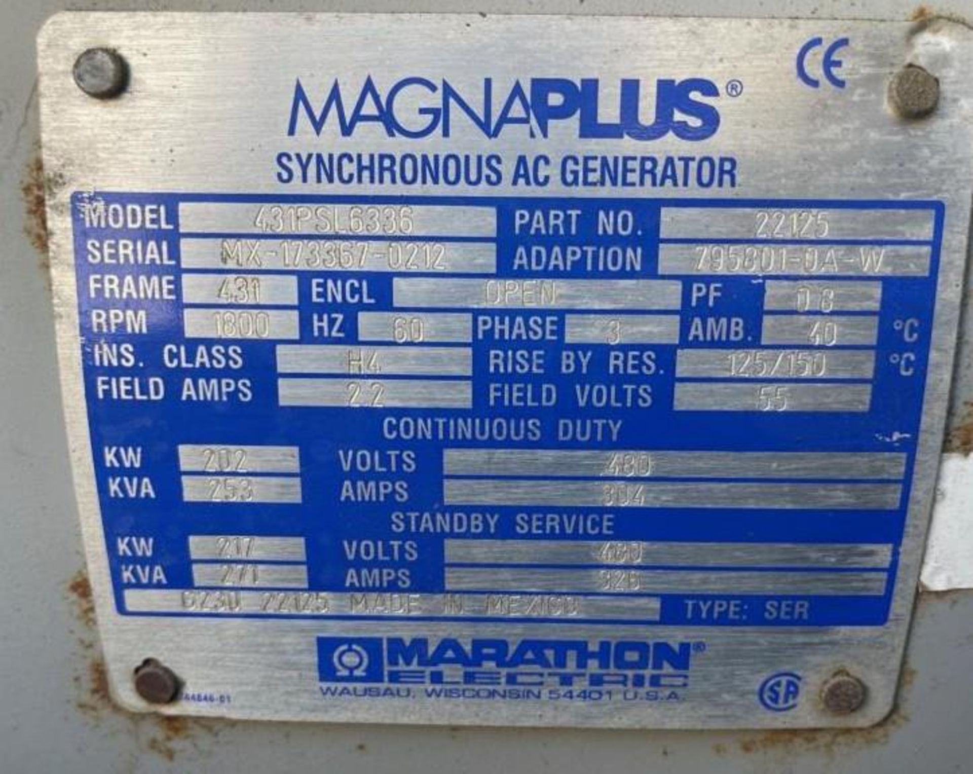 Used- Magnum 204 kW Standby (186 kW prime) Rental Grade Portable Diesel Generator Set, Model MMG235 - Image 10 of 11