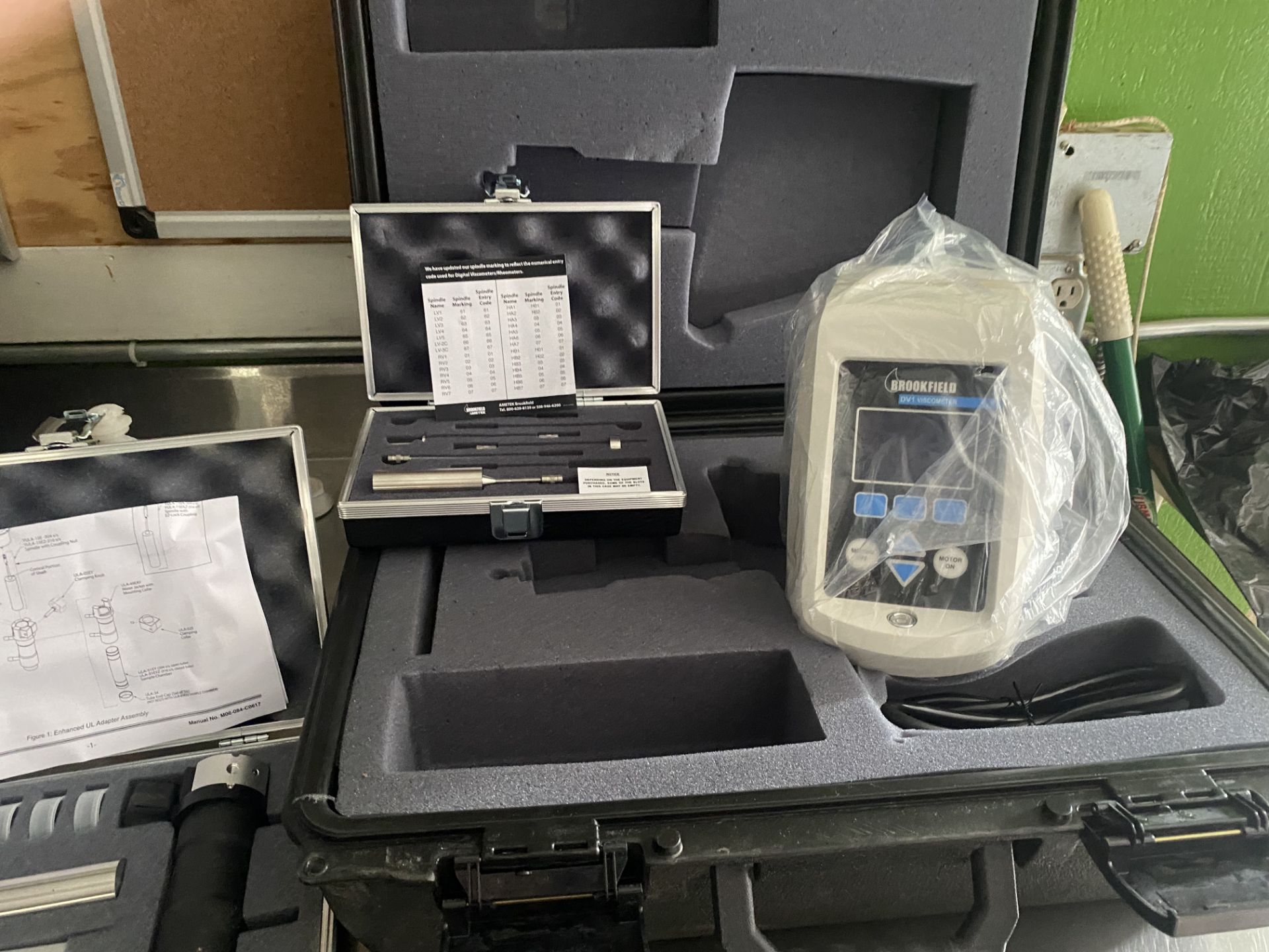 New Unused Brookfield AMETEK DV1 Digital Viscometer. Model DV-1MLVT.