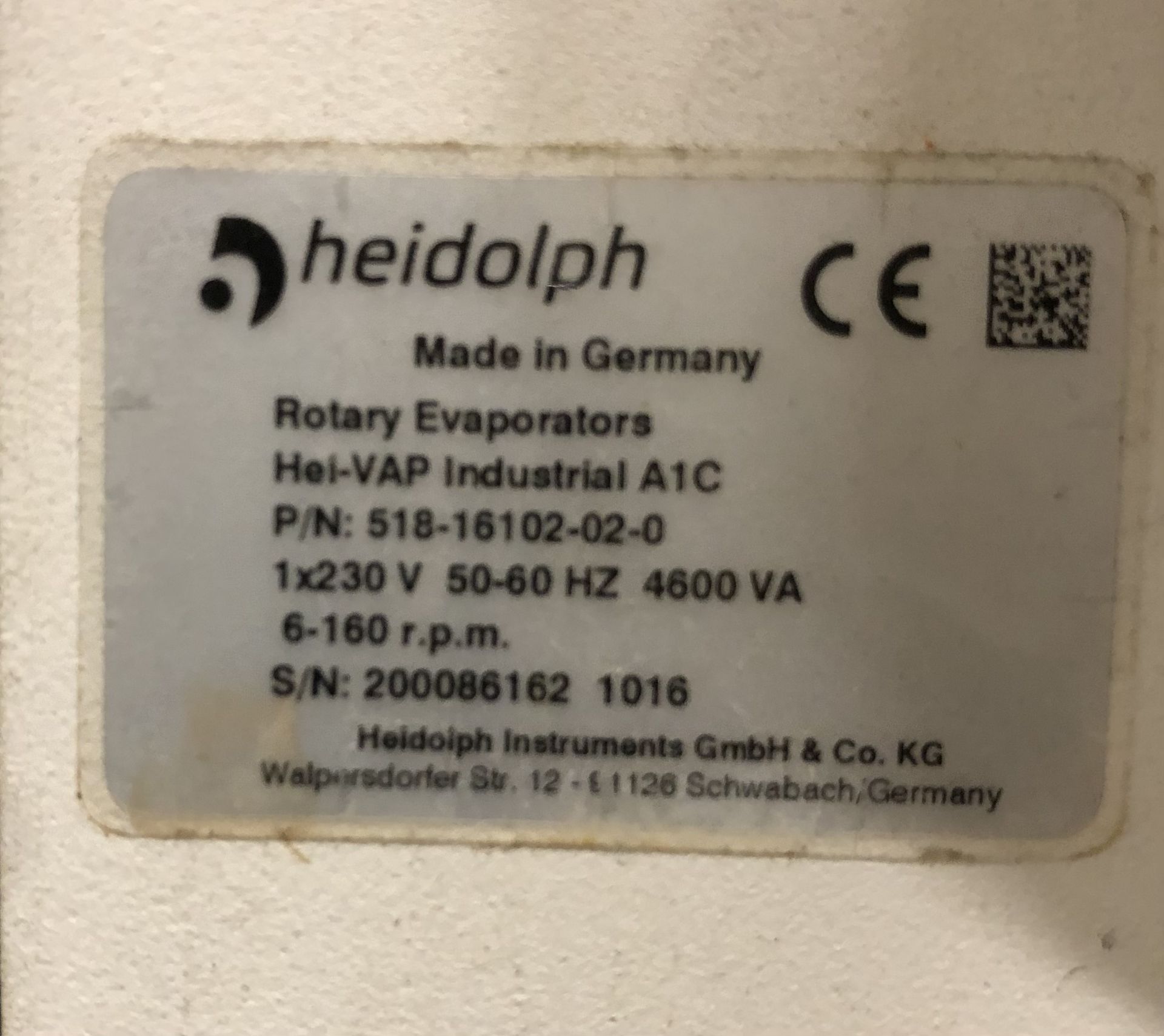 Used Heidolph Hei-VAP Industrial A1C Rotavap w/ Chiller & Vacuum Pump - Image 3 of 7