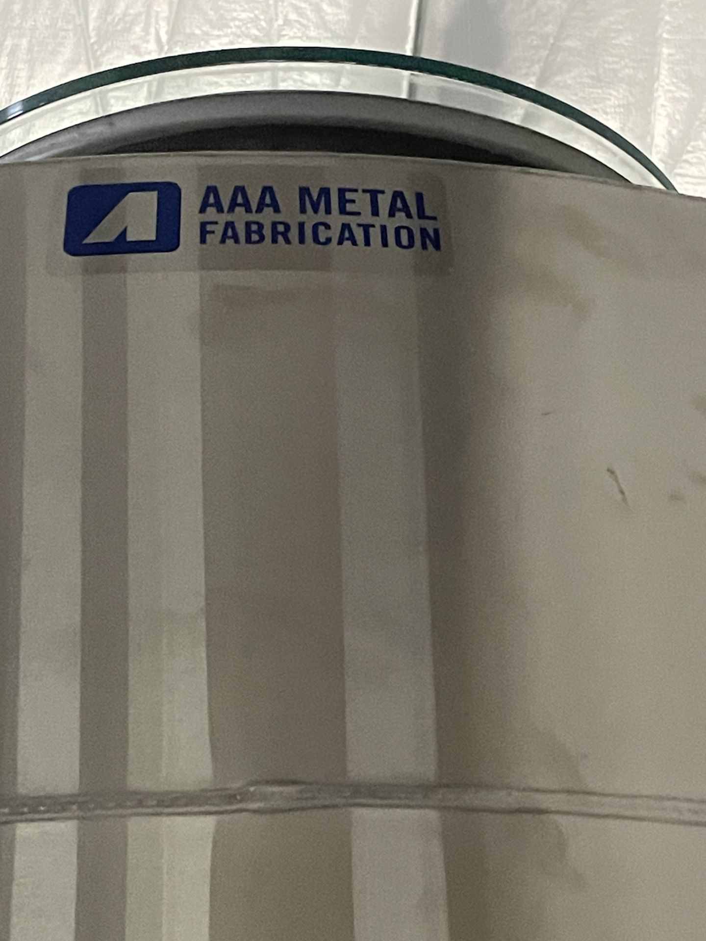 New/Unused AAA Metal Fabrication 2000 L Double Jacketed SS Mixing Vessel. Model CD2251-02 - Image 12 of 12