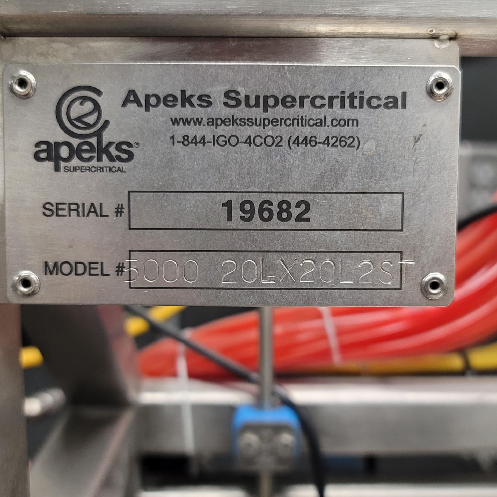 Used Apeks High Output "The Force" Extractor. Model 5000 20Lx20L2S w/ Chiller & Diaphragm Compressor - Image 7 of 8