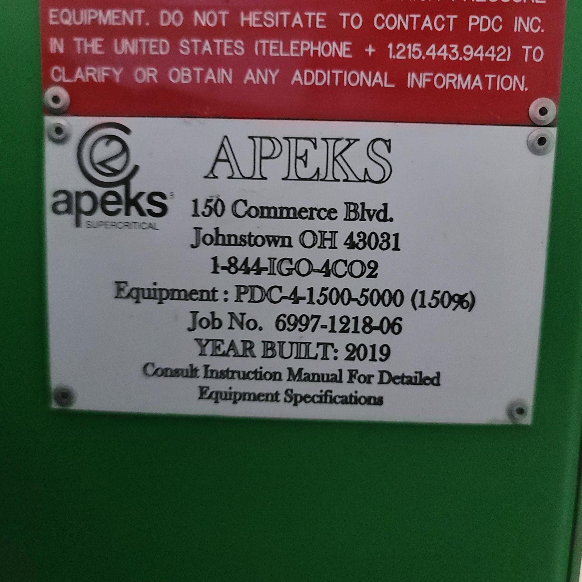 Used Apeks High Output "The Force" Extractor. Model 5000 20Lx20L2S w/ Chiller & Diaphragm Compressor - Image 6 of 8