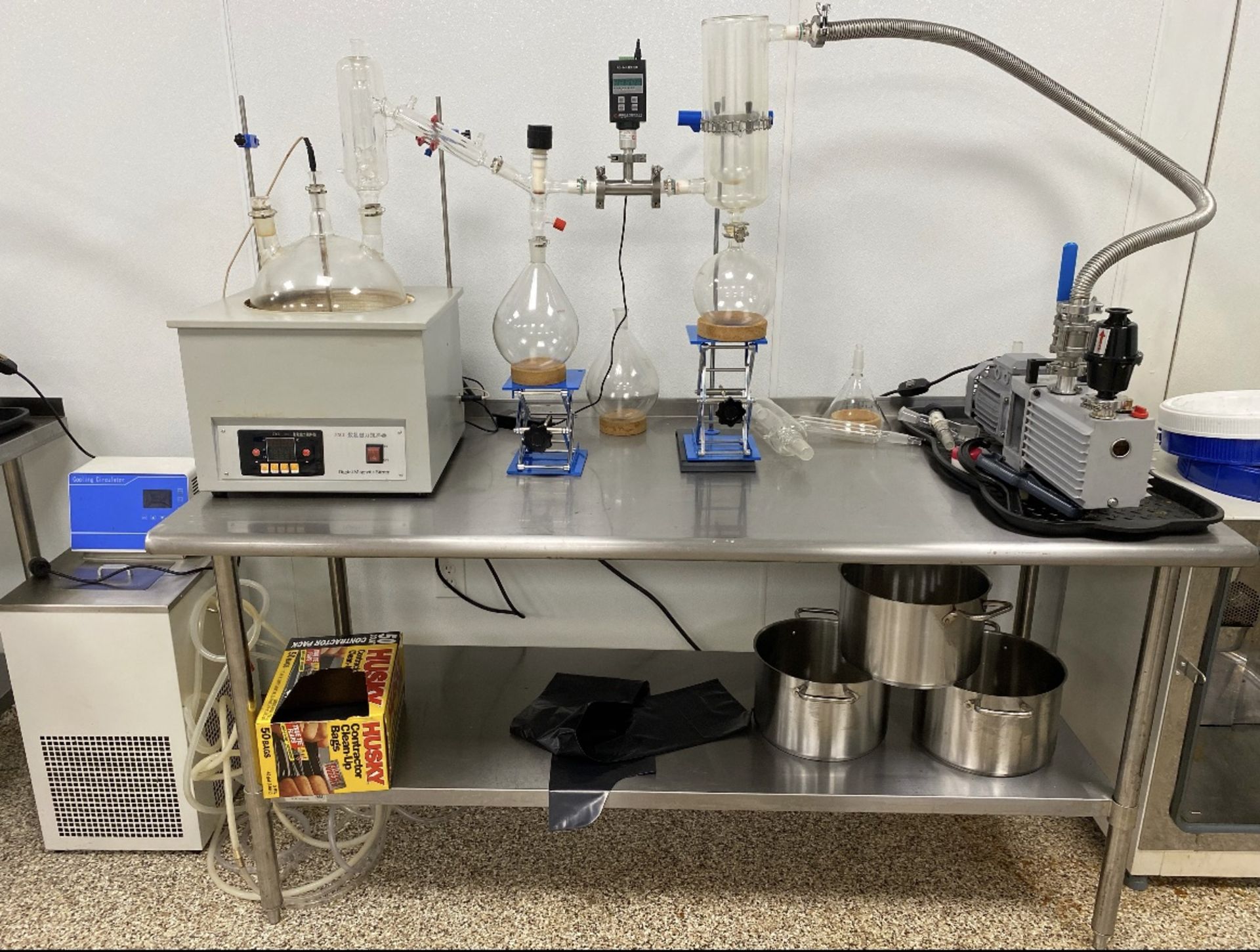 Used Lab1st 10L Short Path Distillation System w/ Cooling Circulator & Vacuum Pump