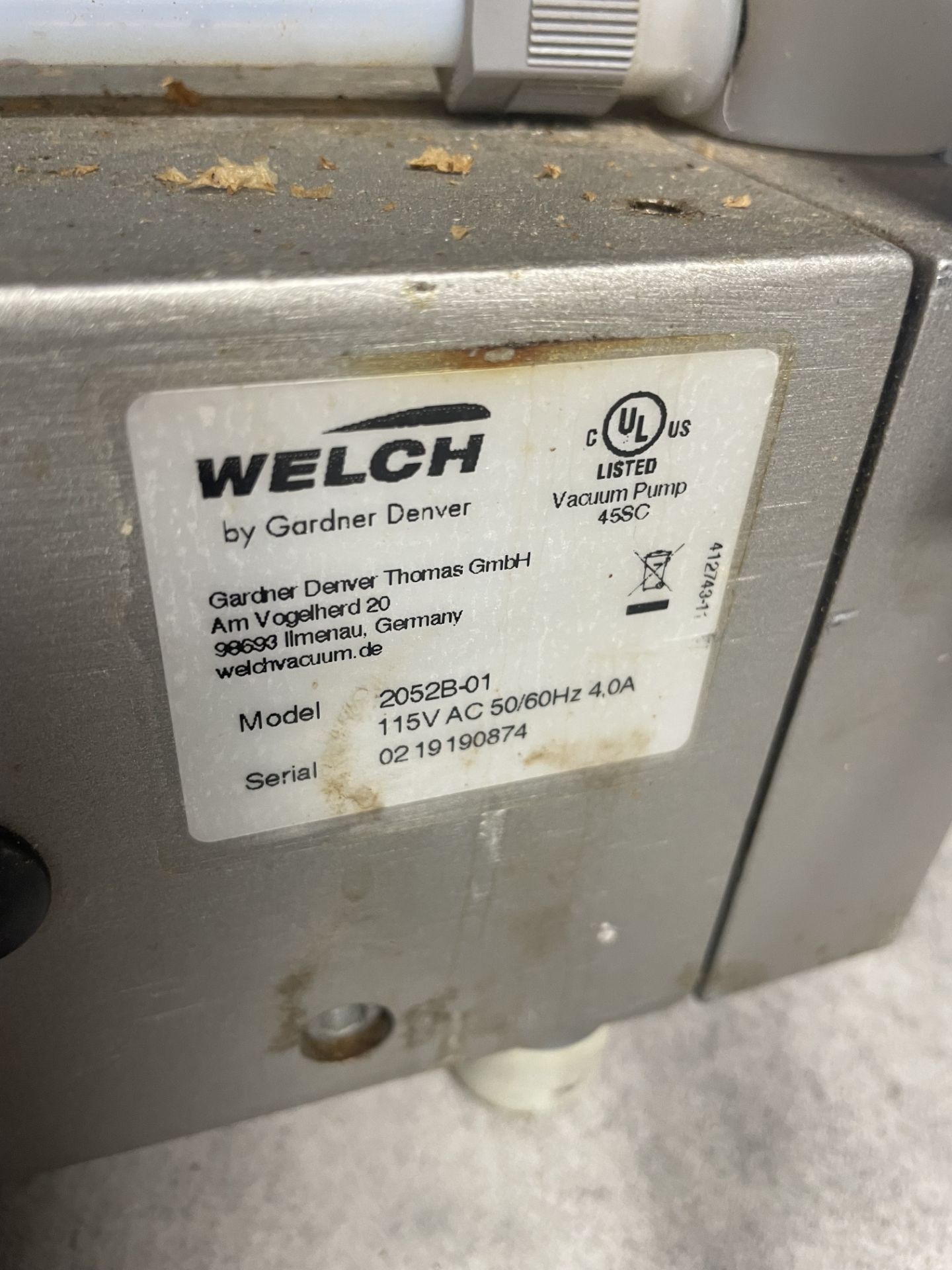 Used Buchi Rotovapor w/ Electric Lift. Model R300 EL w/ PolyScience Chiller & Welch Vacuum Pump - Image 12 of 12