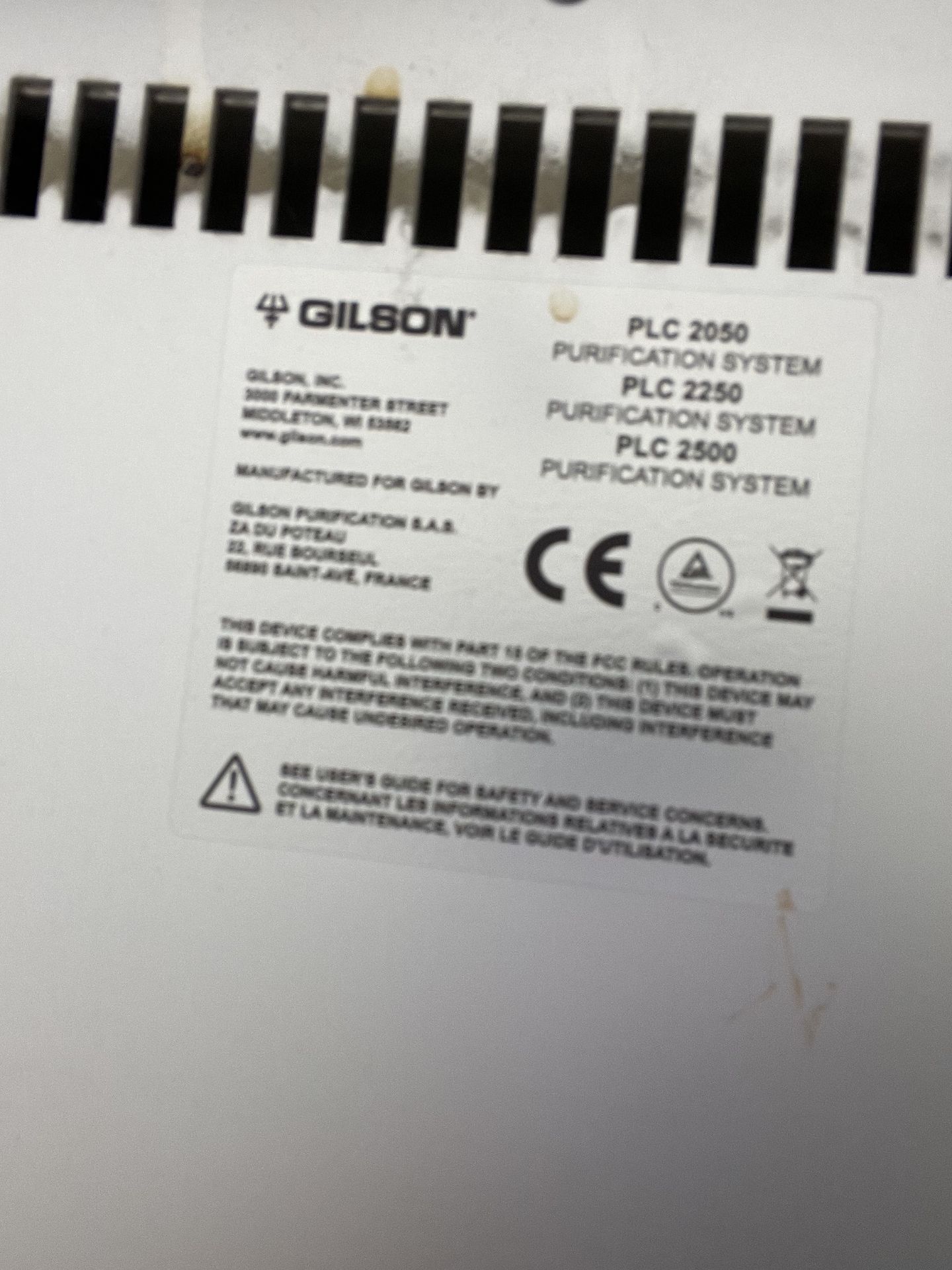 Used Gilson Preparative HPLC and Flash Chromatography System. Model PLC 2500. - Image 8 of 8