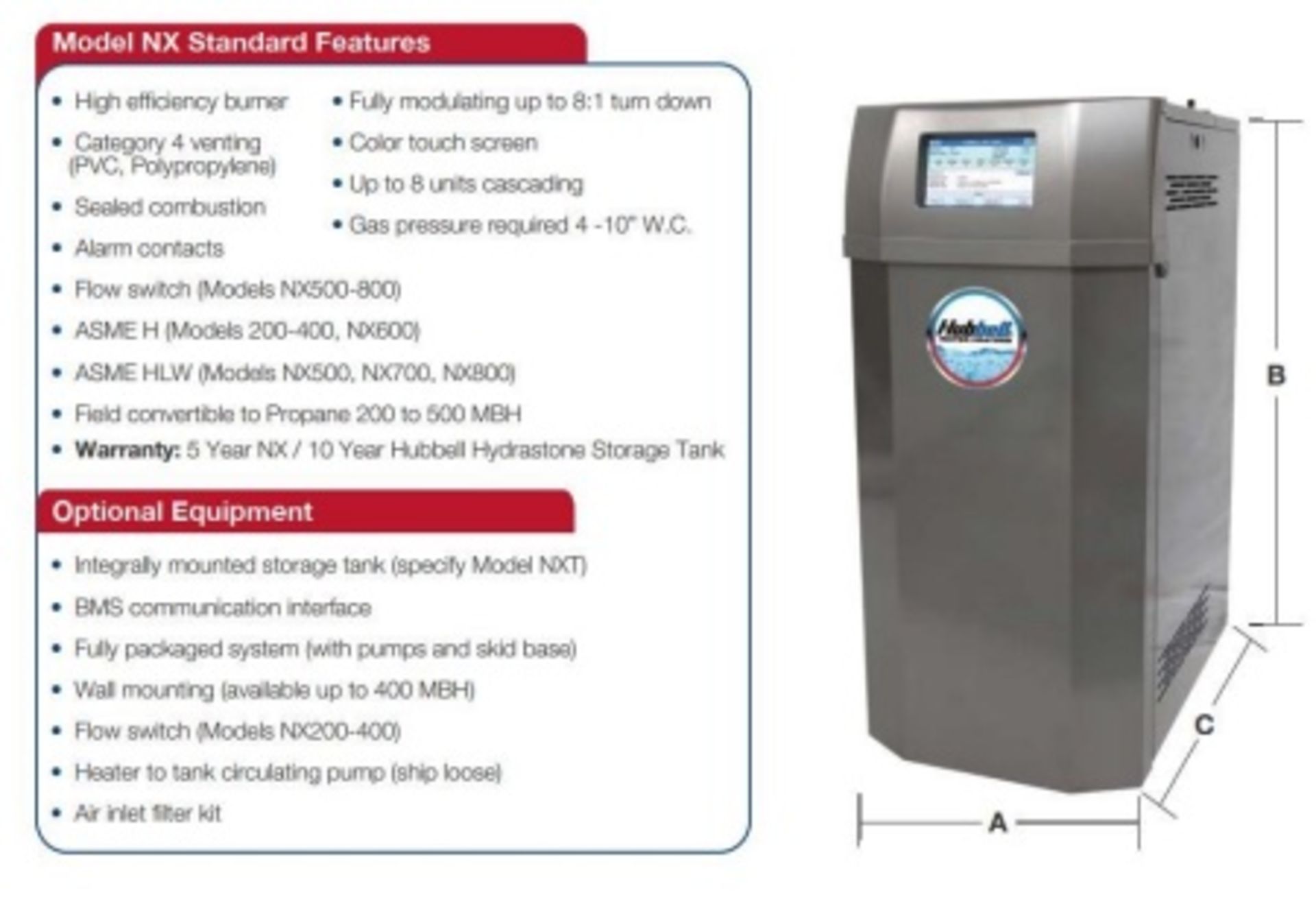 New/Unused Falling Film Evaporator.  Specs & Features: -200L/hr. throughput. - Image 4 of 7