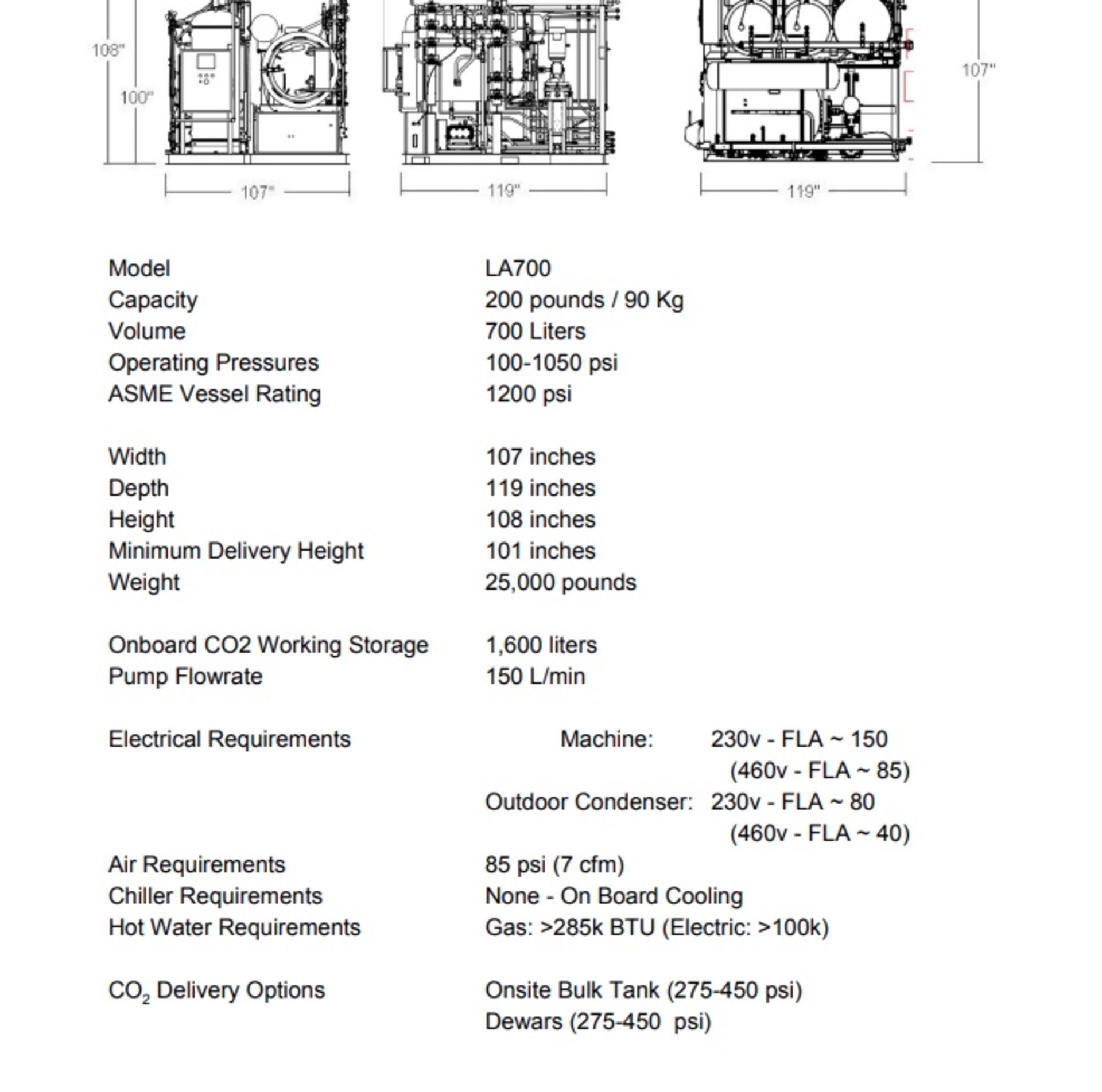 Used Azoth Solutions Extraction Set Up. Model LA 700. 200 lbs Per Cycle - Image 5 of 12