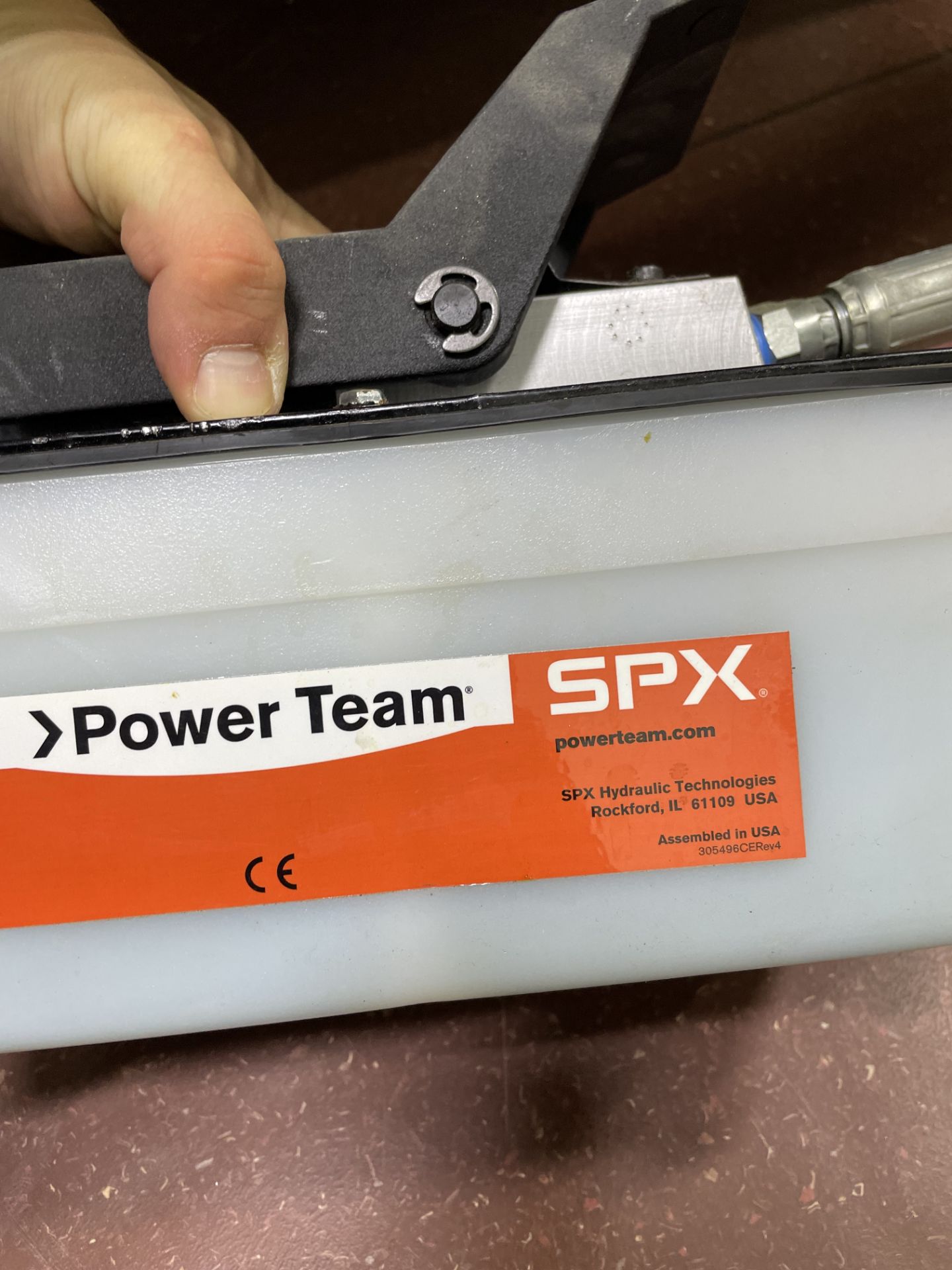 Used Sasquash M1 Rosin Press w/PA6 SPX Power Team Single Speed Air Driven Pneumatic Foot Pump. - Bild 7 aus 8