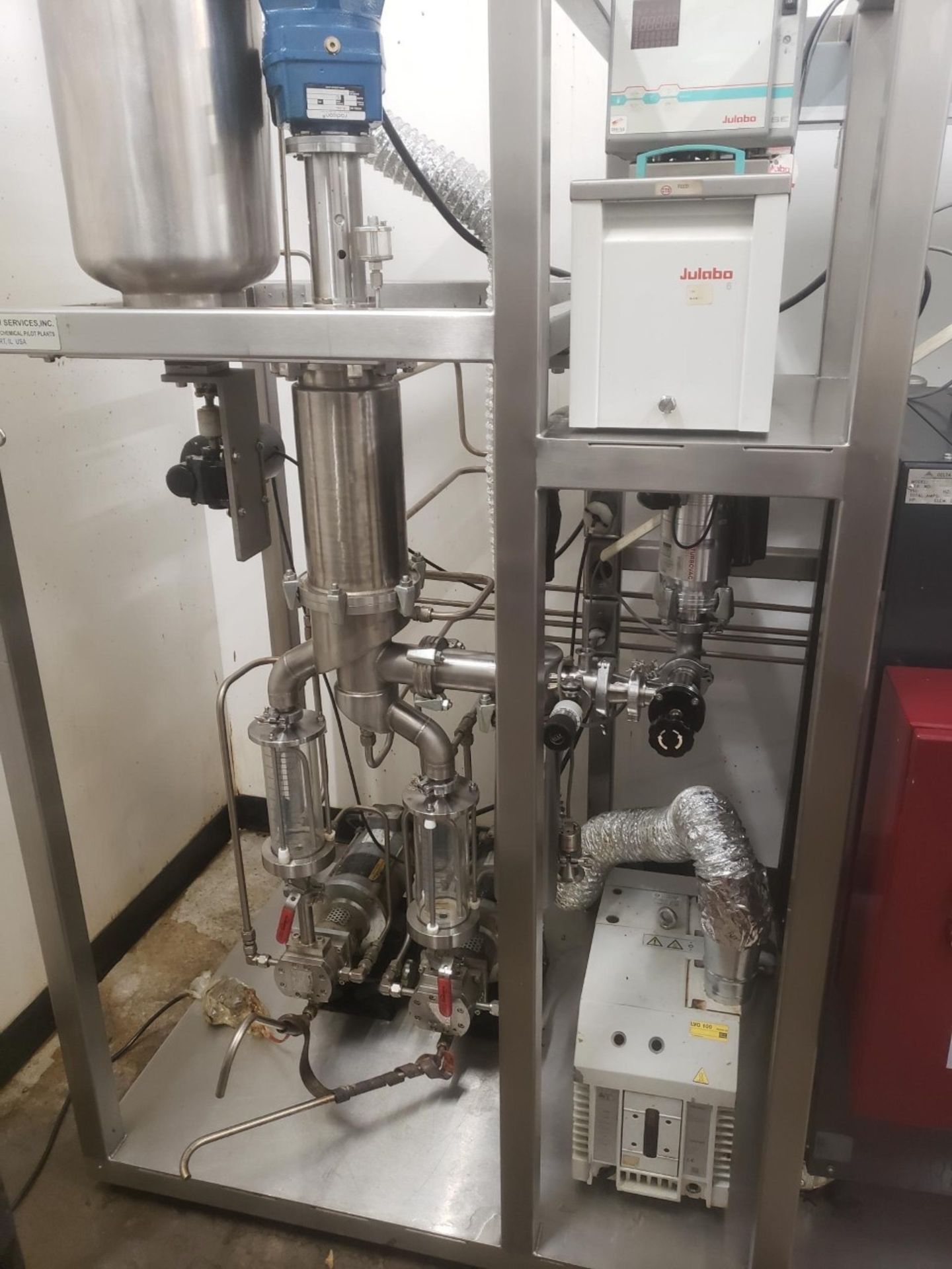 Used- Chemtech Wiped Film Distillation Unit, Model KDT-10. Laboratory Short Path Distillation System - Image 2 of 9
