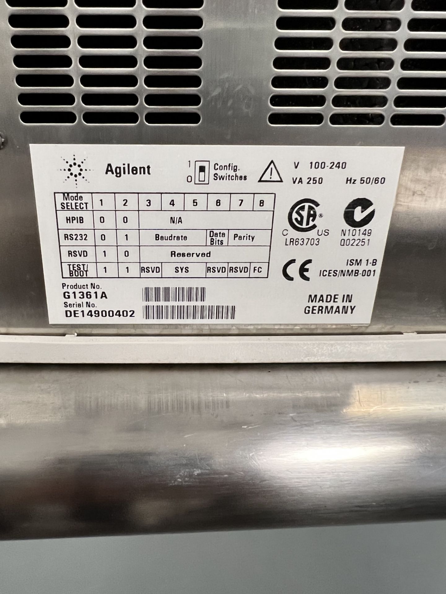 Used- Agilent HPLC 1100 Chromatography System. Supports efficient mixing and pulse-free pump action - Image 6 of 11