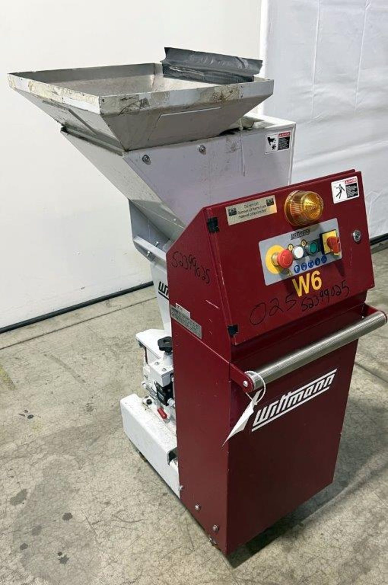 Used- Wittman MAS Series Beside-the-Press Granulator. Approximate 70 kg/h throughput