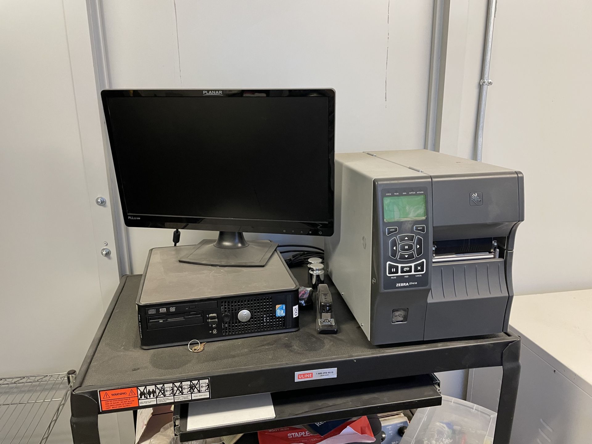 Used Zebra ZT410 Desktop Direct Thermal/Thermal Transfer Printer. MFG# ZT41042-T410000Z.