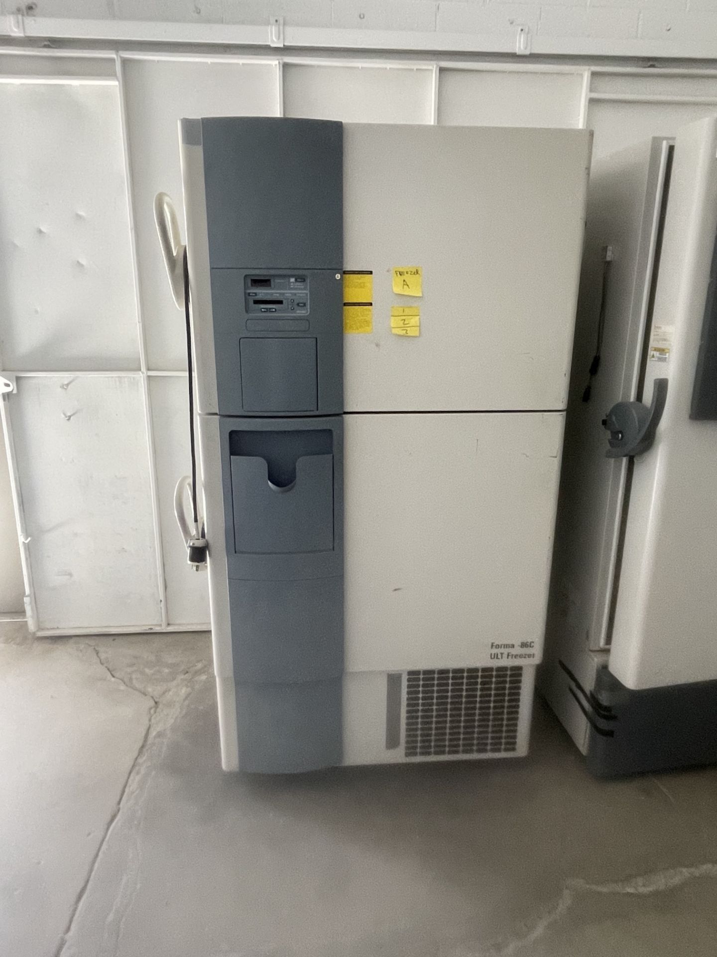 Lot of (2) Ultralow Lab Freezers: (1) TScientific Forma 8695 & (1) TScientific Revco EXF40086D