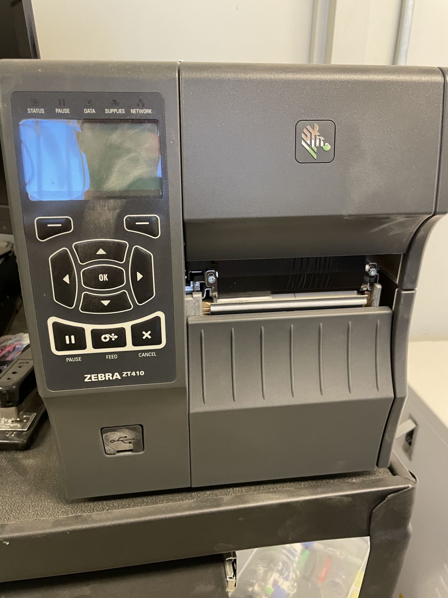 Used Zebra ZT410 Desktop Direct Thermal/Thermal Transfer Printer. MFG# ZT41042-T410000Z. - Image 2 of 4