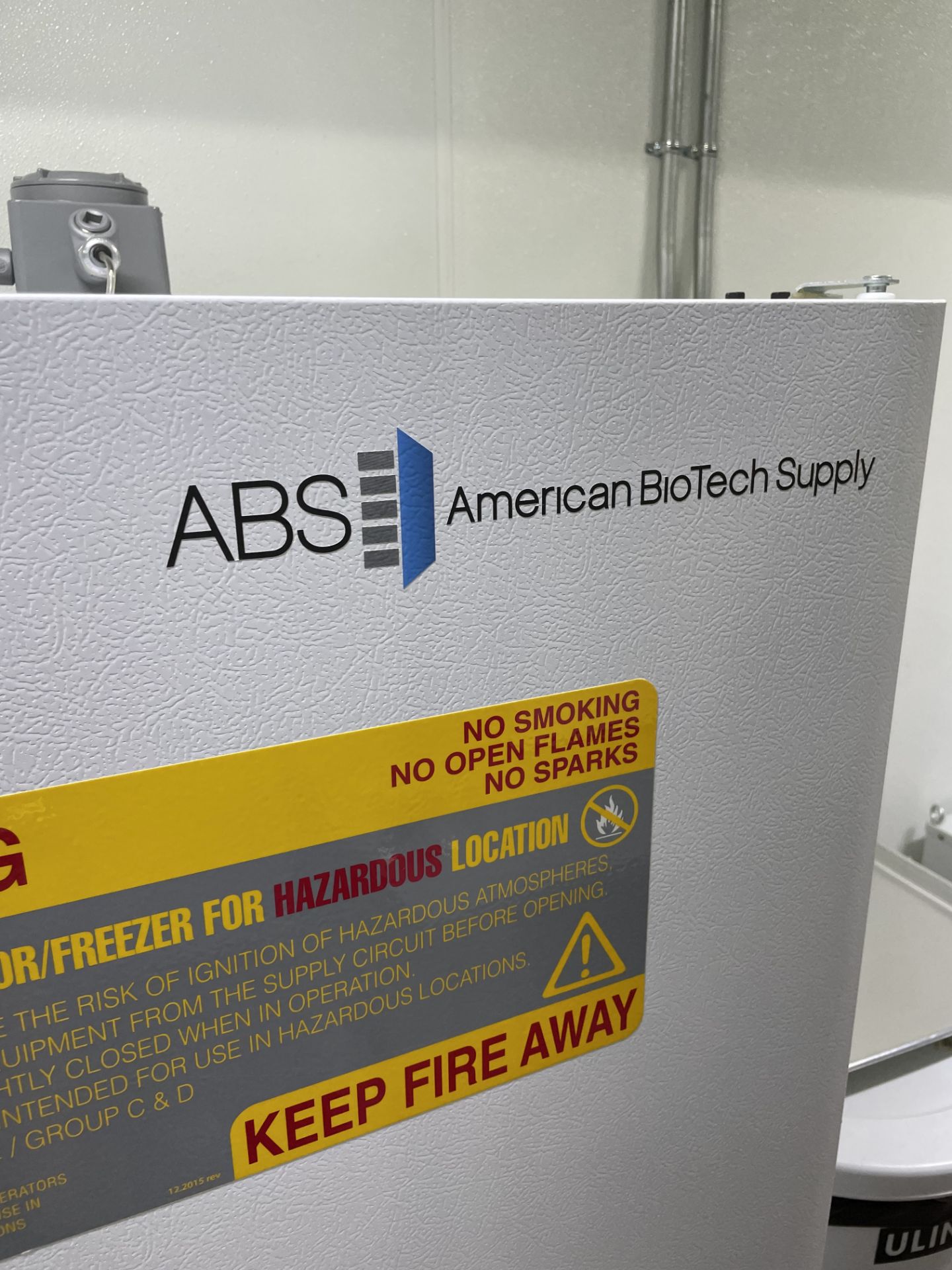 Used ABS American BioTech Supply 30 CuFt Upright Flammable Storage Freezer. Model ABT- EFS- 30 - Image 2 of 11