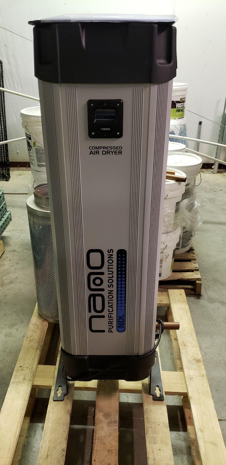 Used Nano Purification 106 SCFM Heatless Modular Desiccant Air Dryer D2 Series. Model NDL 110 F