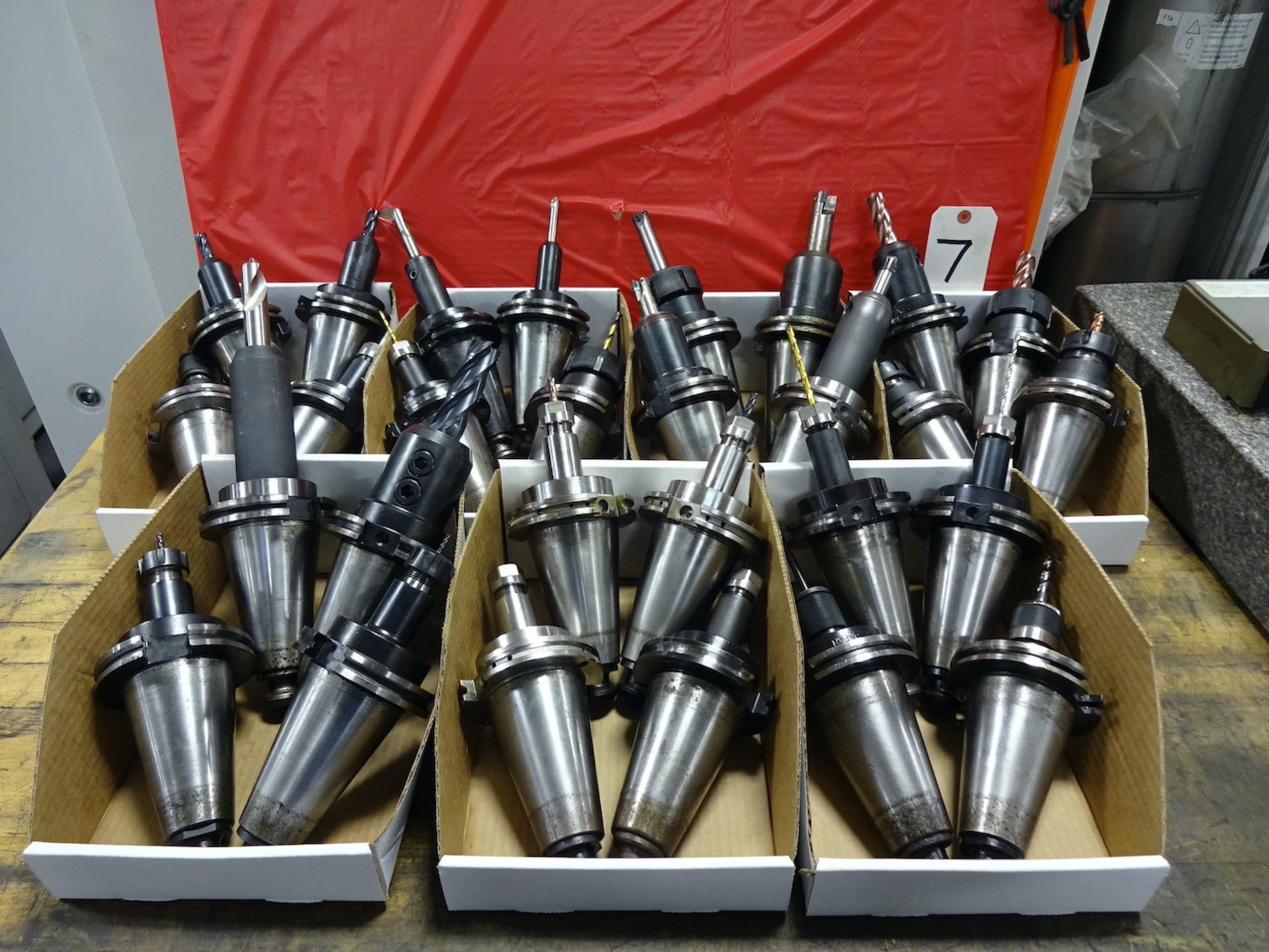 LOT: Assorted 50 Taper Tool Holders for Mazak FJV-35/80