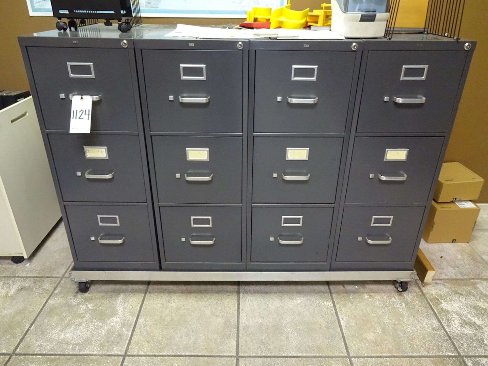 LOT: (4) 3-Drawer File Cabinets