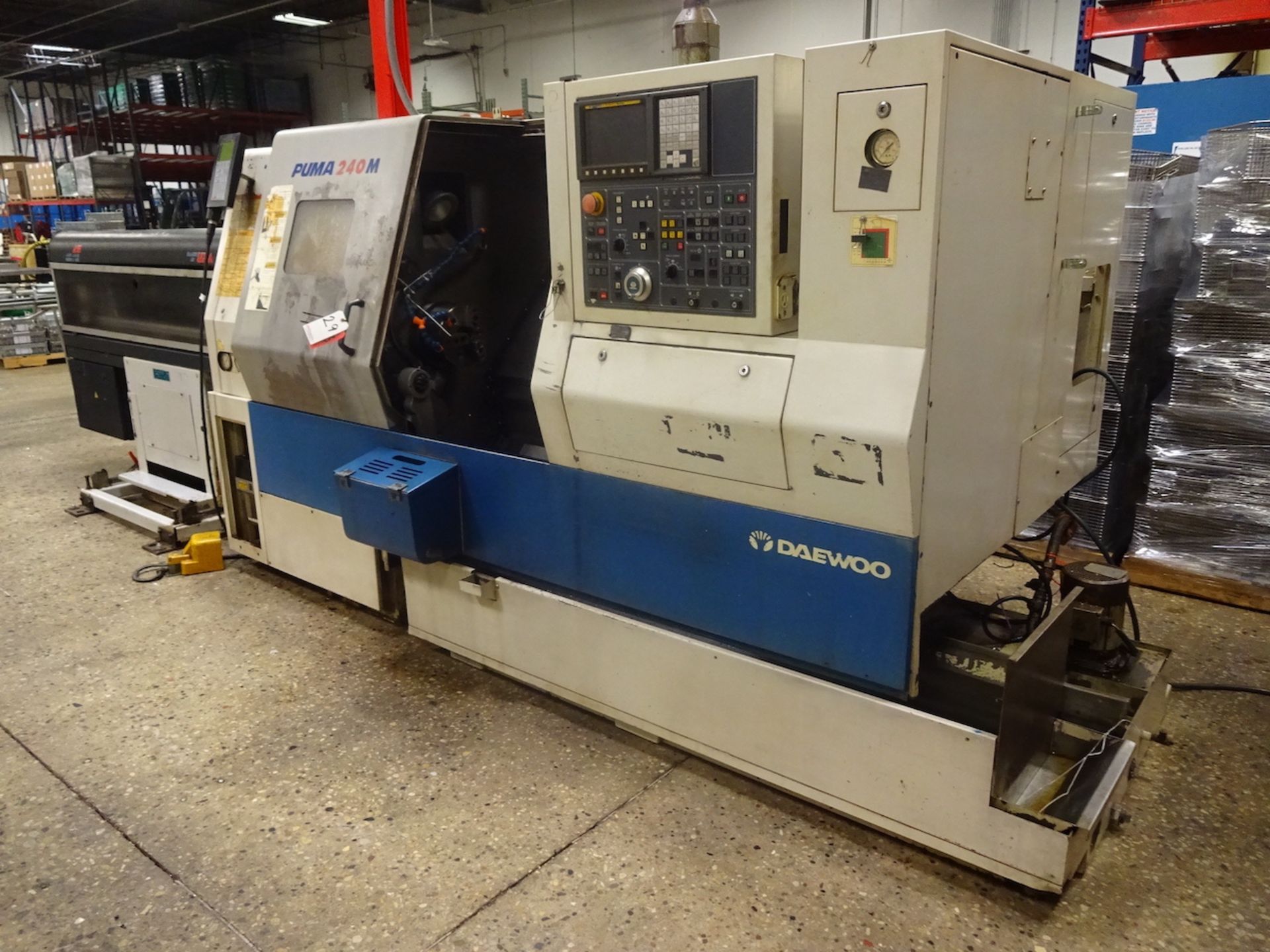 2003 DAEWOO MODEL PUMA 240LMB CNC 2-AXIS TURNING CENTER, S/N P24M0056, 8 IN. 3-JAW CHUCK, 12- - Image 2 of 9