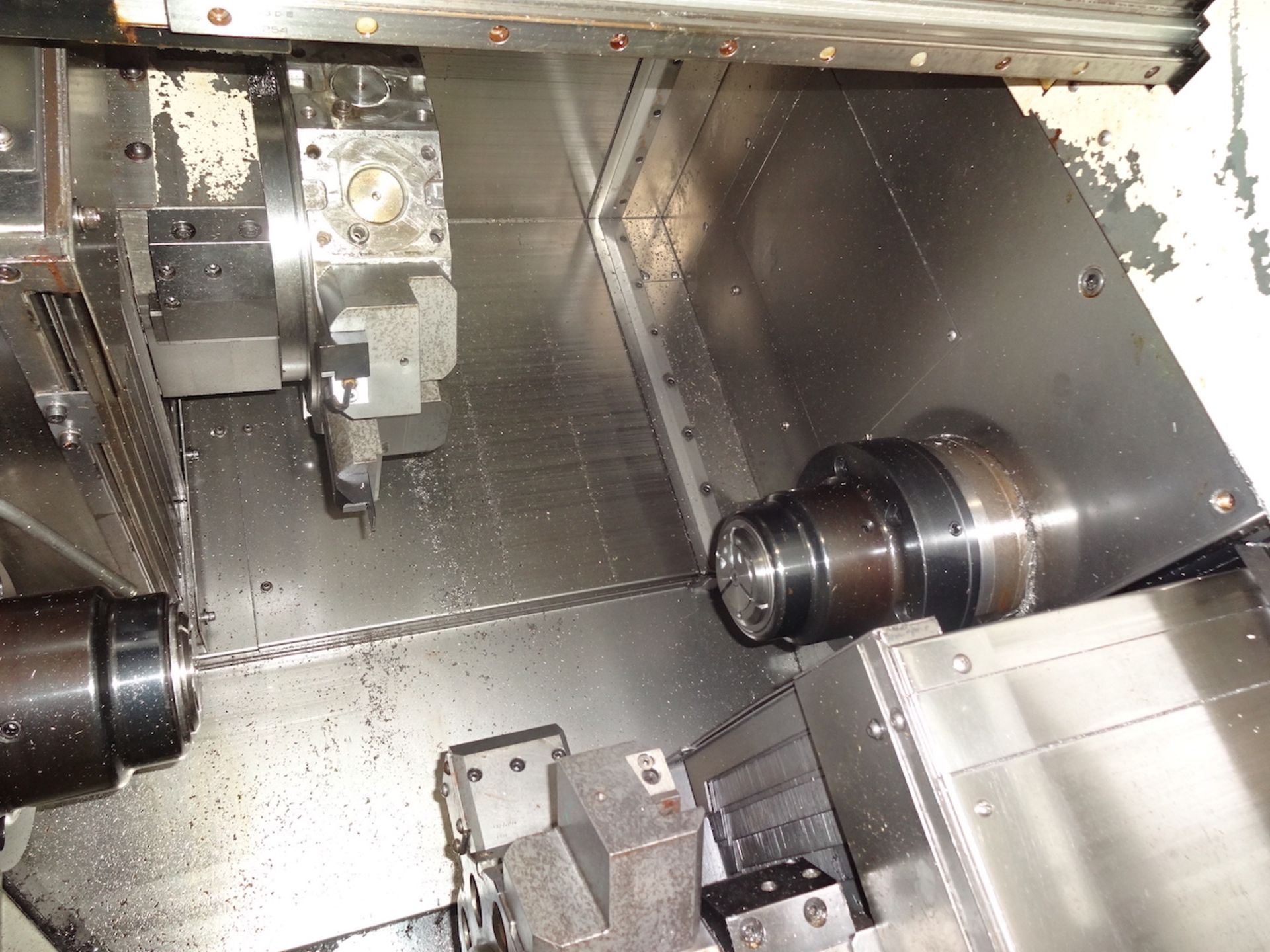 NAKAMURA-TOME MODEL WT-150 CNC TWIN SPINDLE TWIN TURRET TURNING CENTER, S/N M151307, IEMCA MODEL VIP - Image 6 of 7