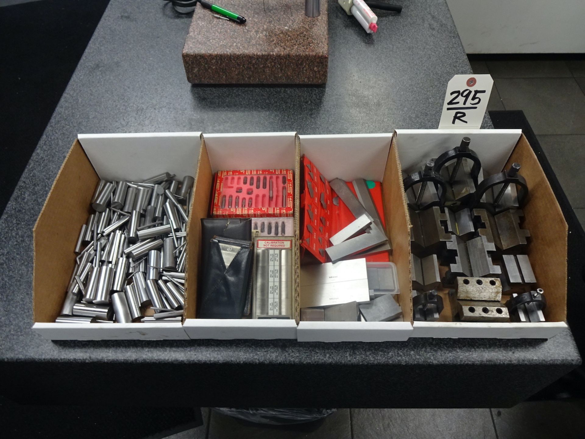LOT: ASSORTED GAGES, PIN GAGES & V-BLOCKS