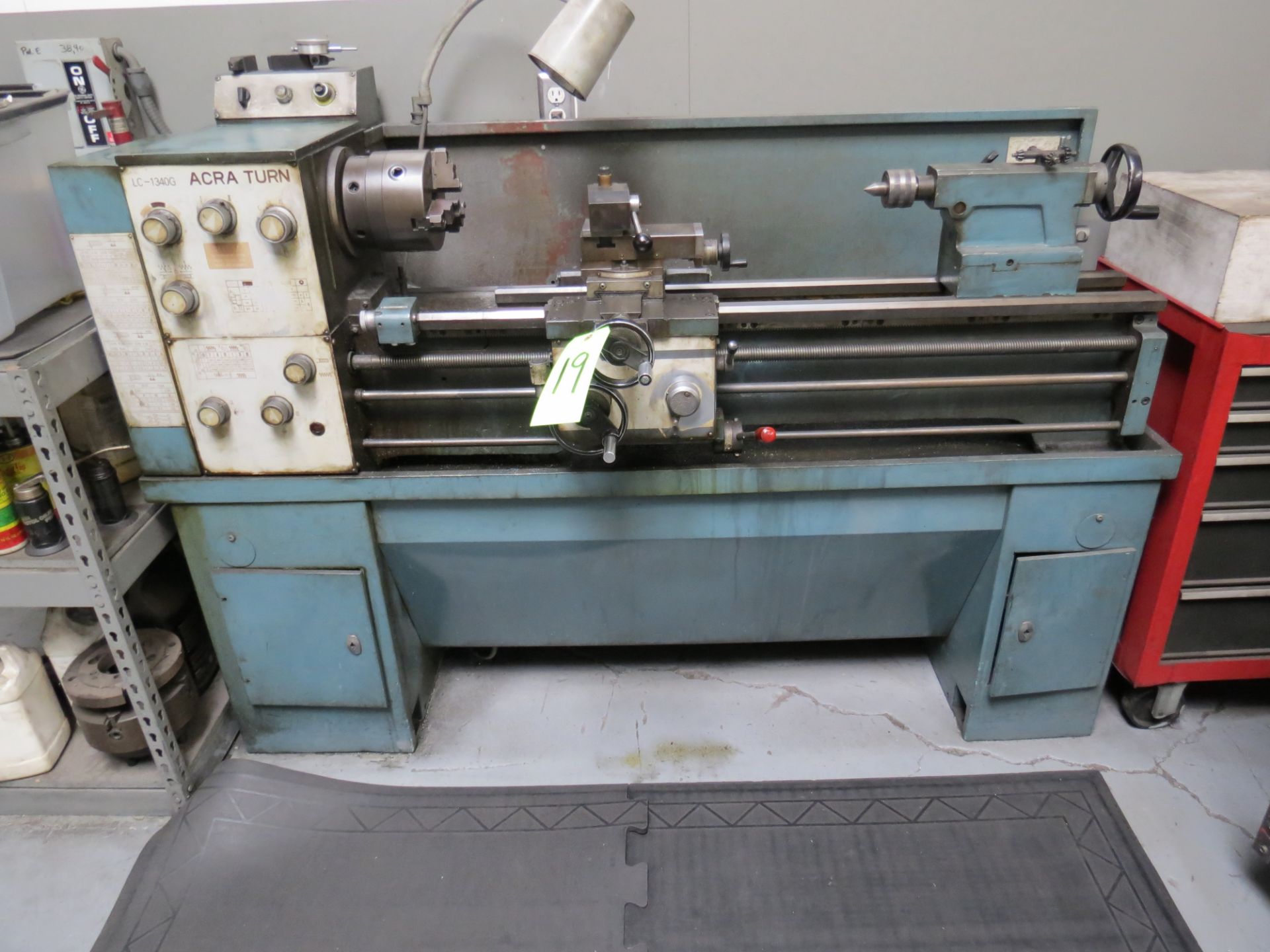 ACRA TURN LC-1340G, 13" X 40" GEARED HEAD GAP BED ENGINE LATHE